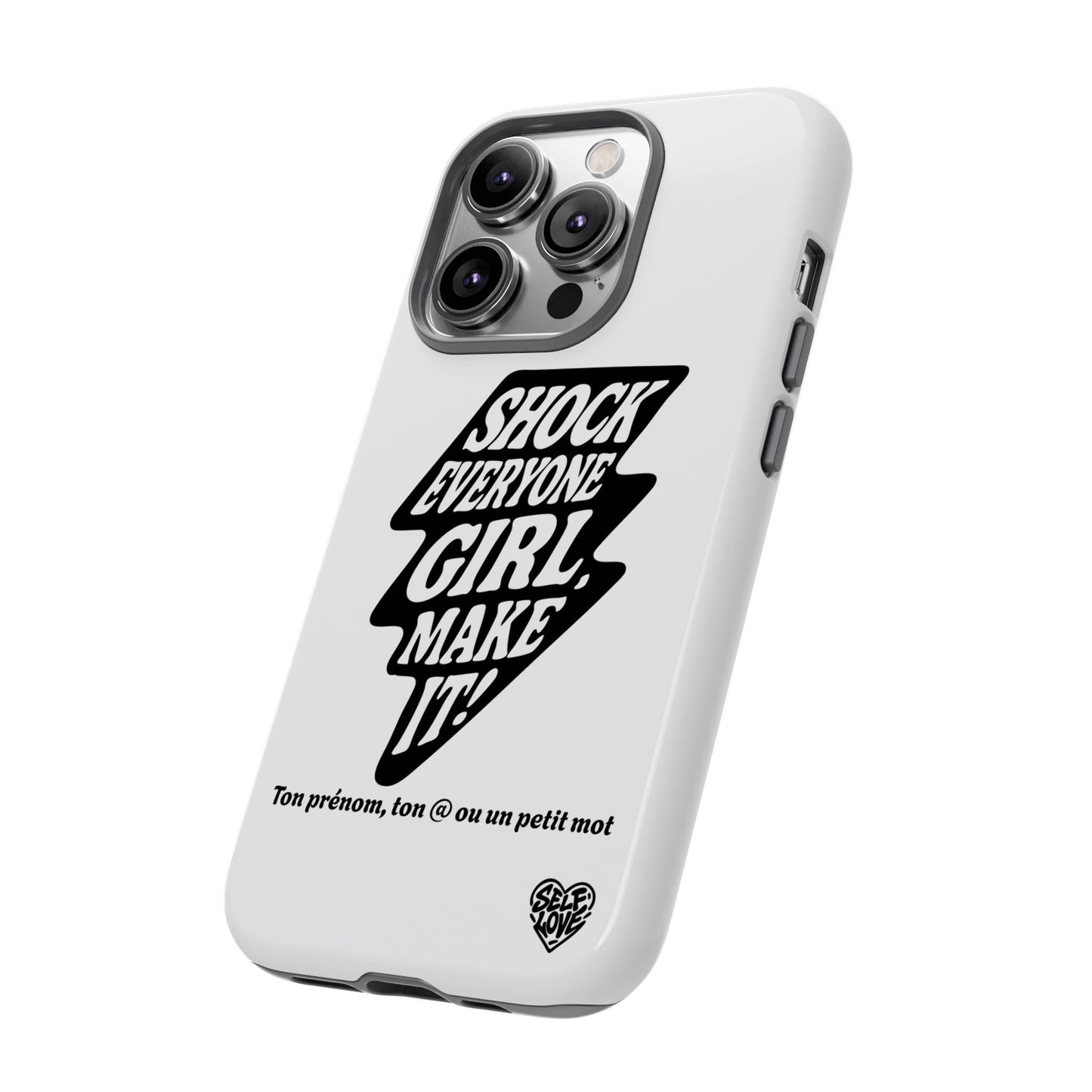Shock Everyone - Coque iPhone (blanc)