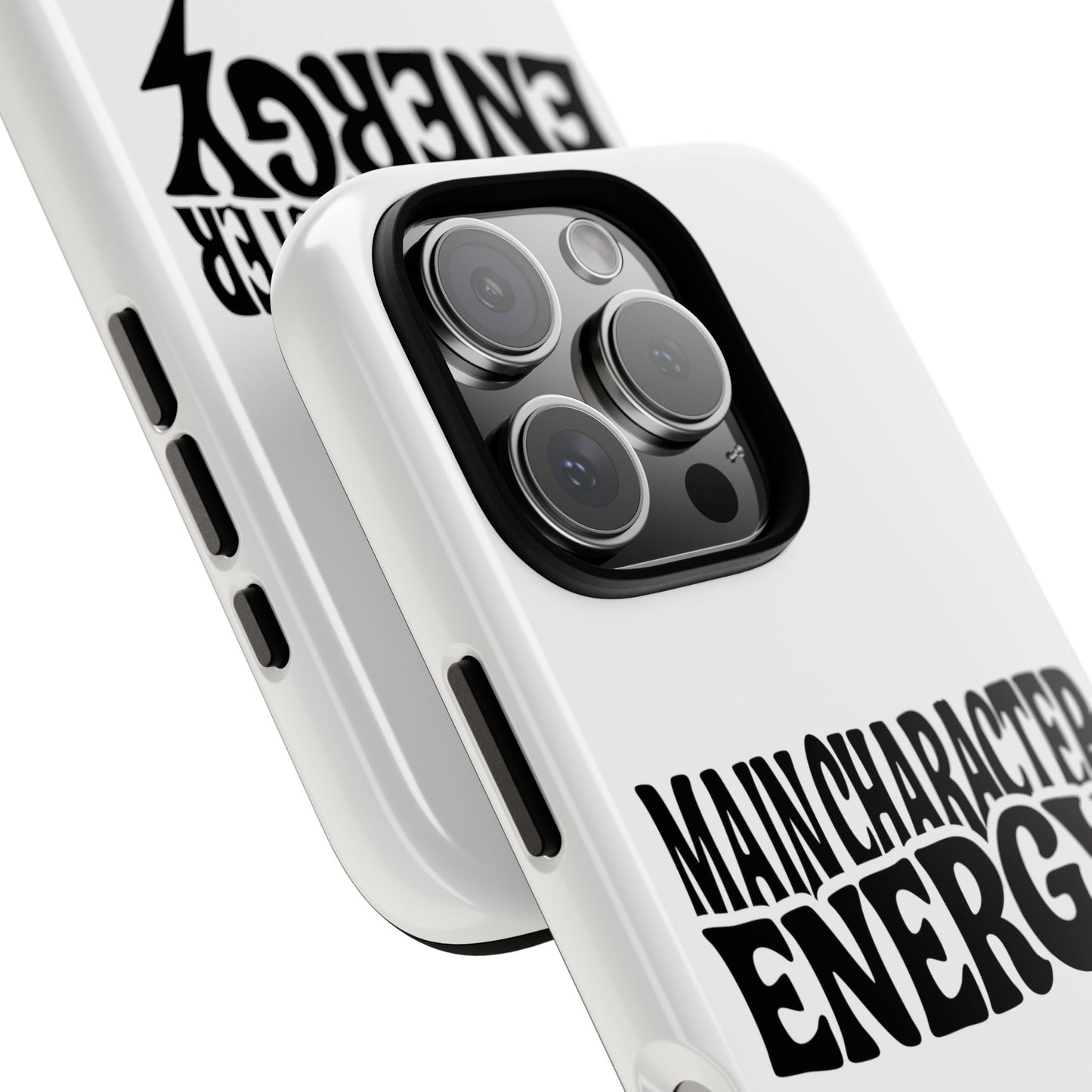Main Character Energy - Coque iPhone (blanc)