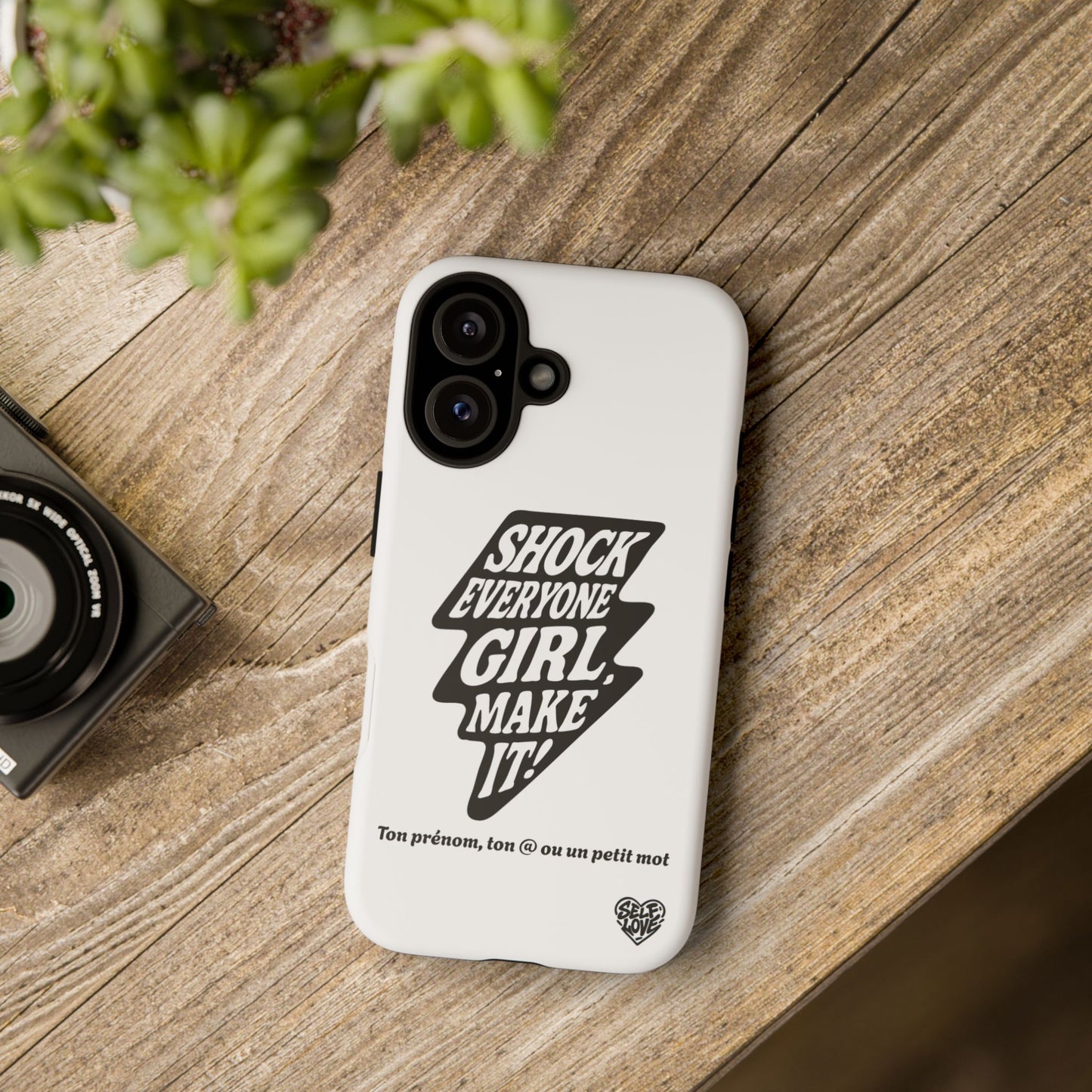 Shock Everyone - Coque iPhone (blanc)