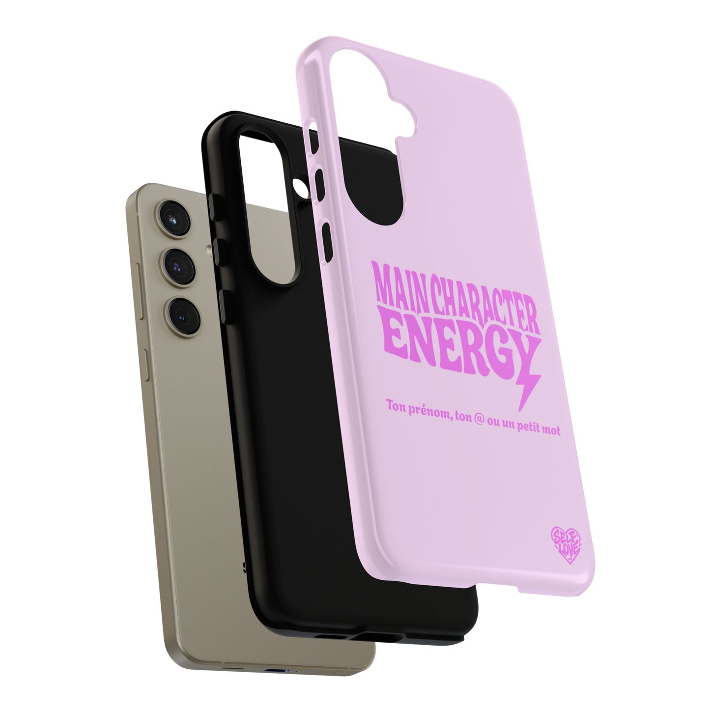 Main Character Energy - Coque Samsung (rose)