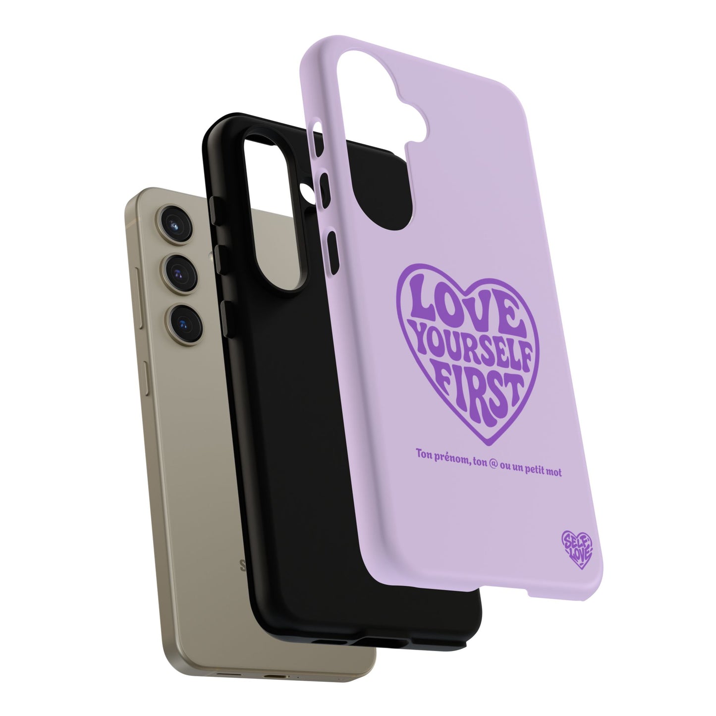 Love Yourself First - Coque Samsung (violet)