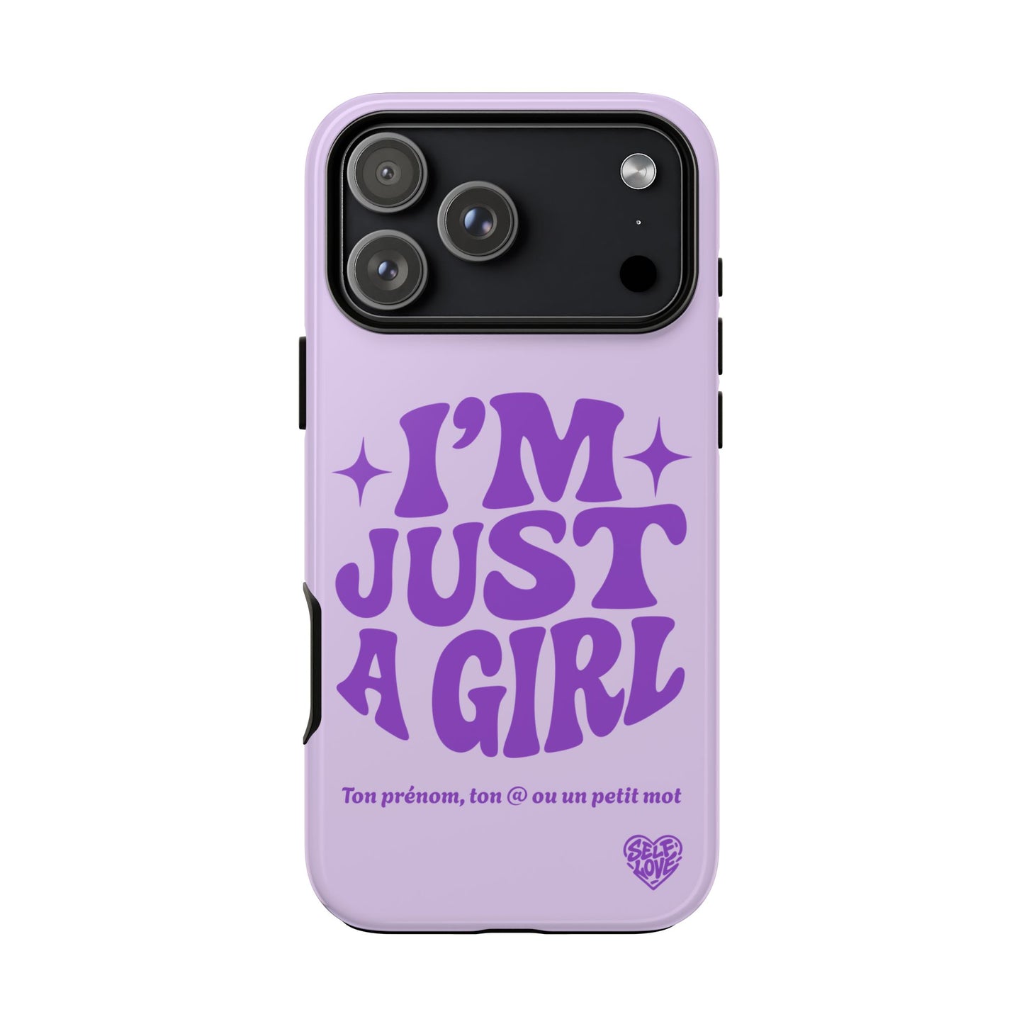 Im Just A Girl - Coque iPhone (violet)