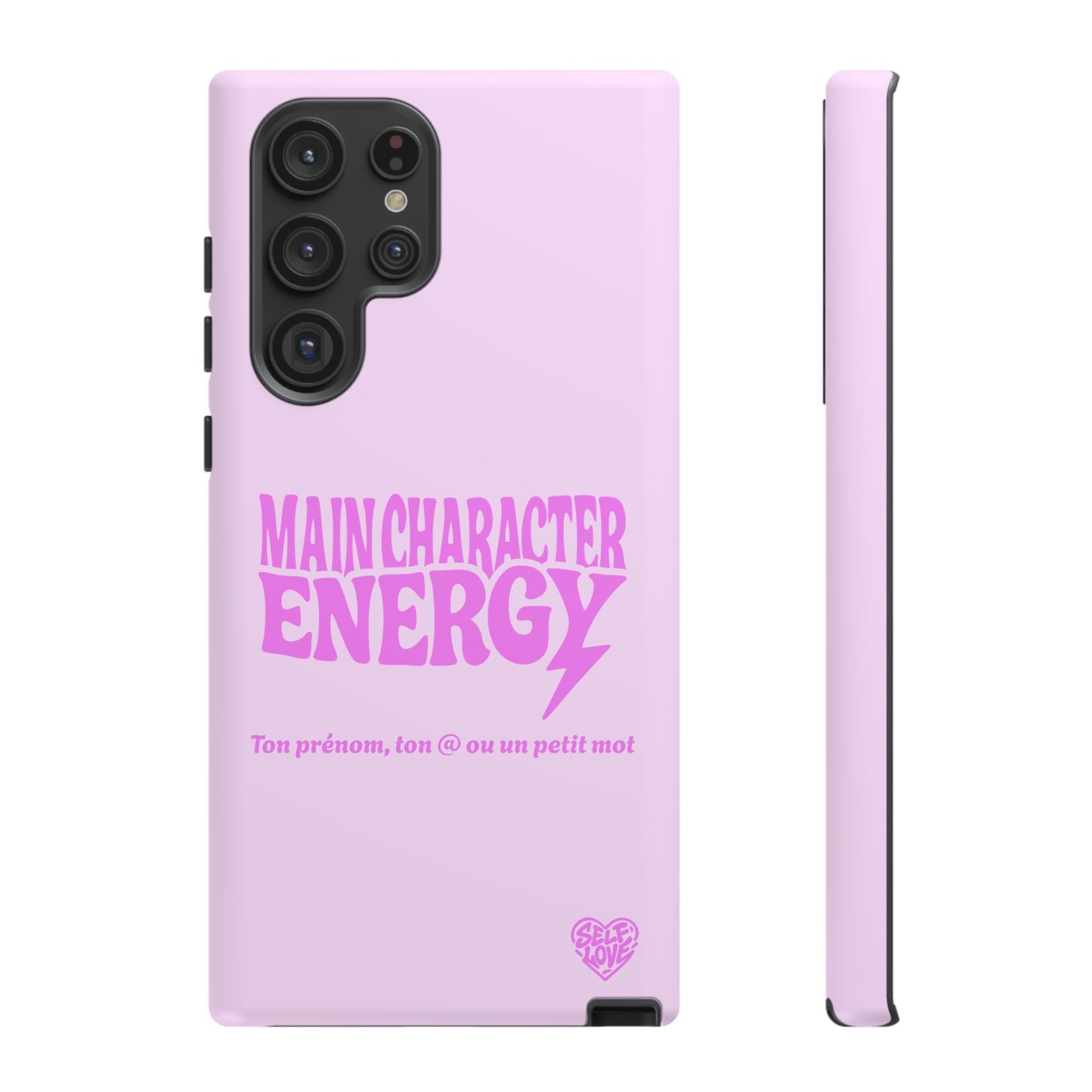 Main Character Energy - Coque Samsung (rose)