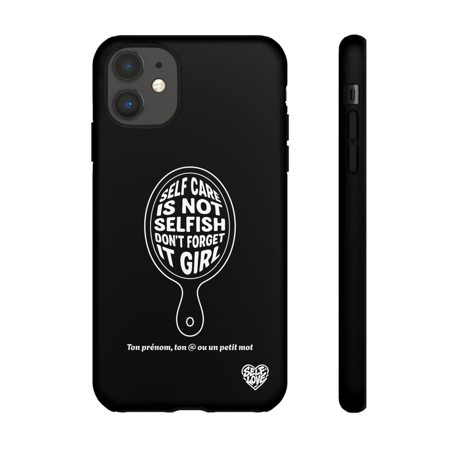 Self Care - Coque iPhone (noir)