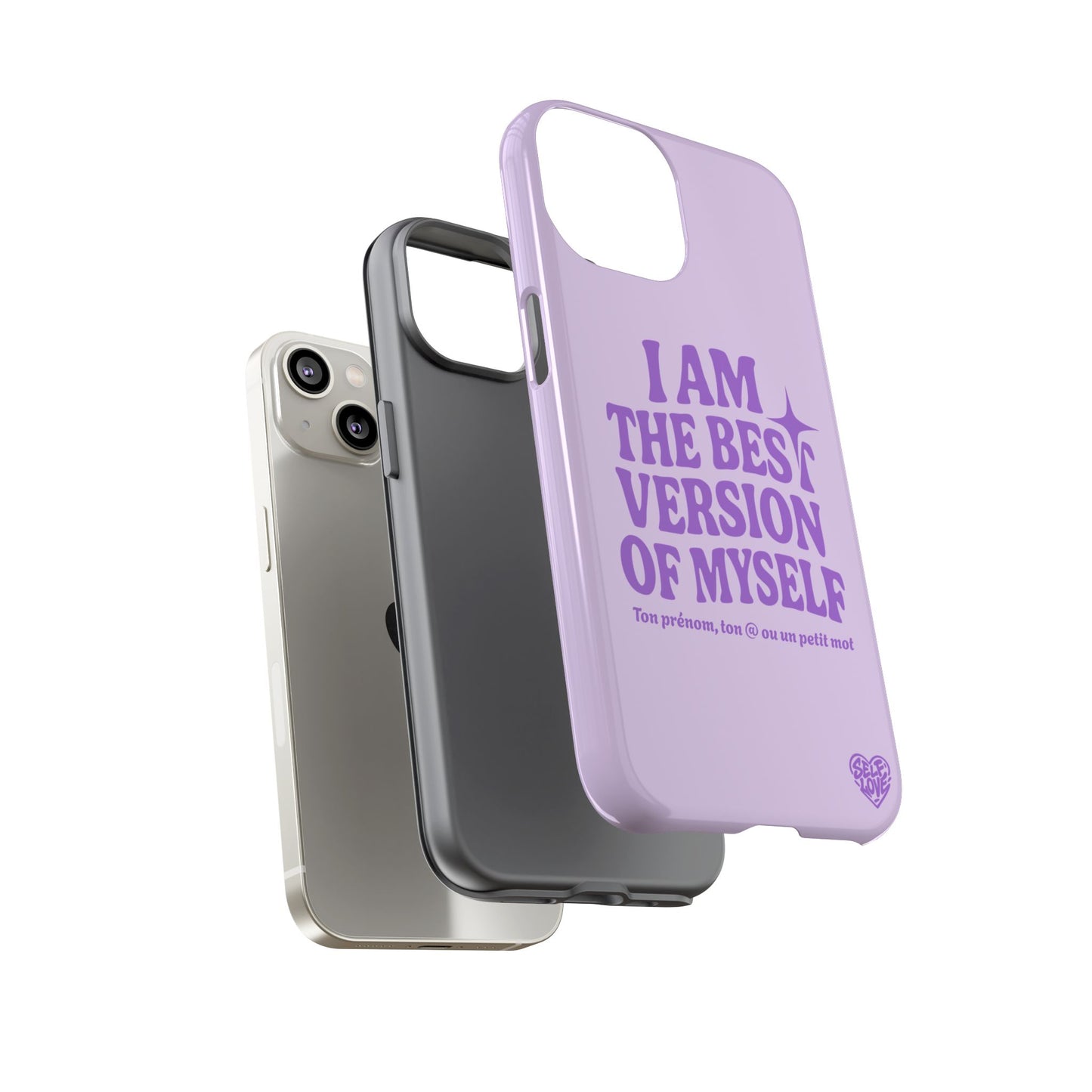 I Am The Best Version Of Myself - Coque iPhone (violet)