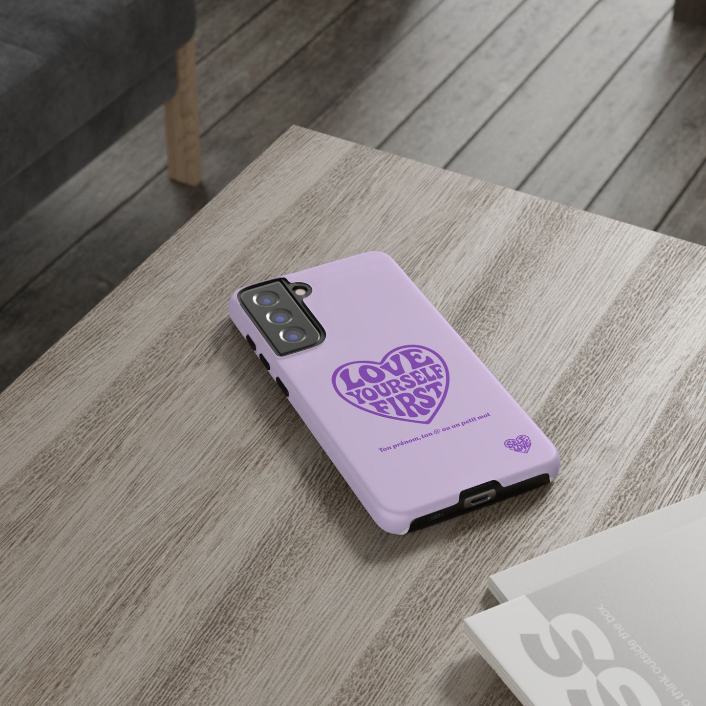 Love Yourself First - Coque Samsung (violet)