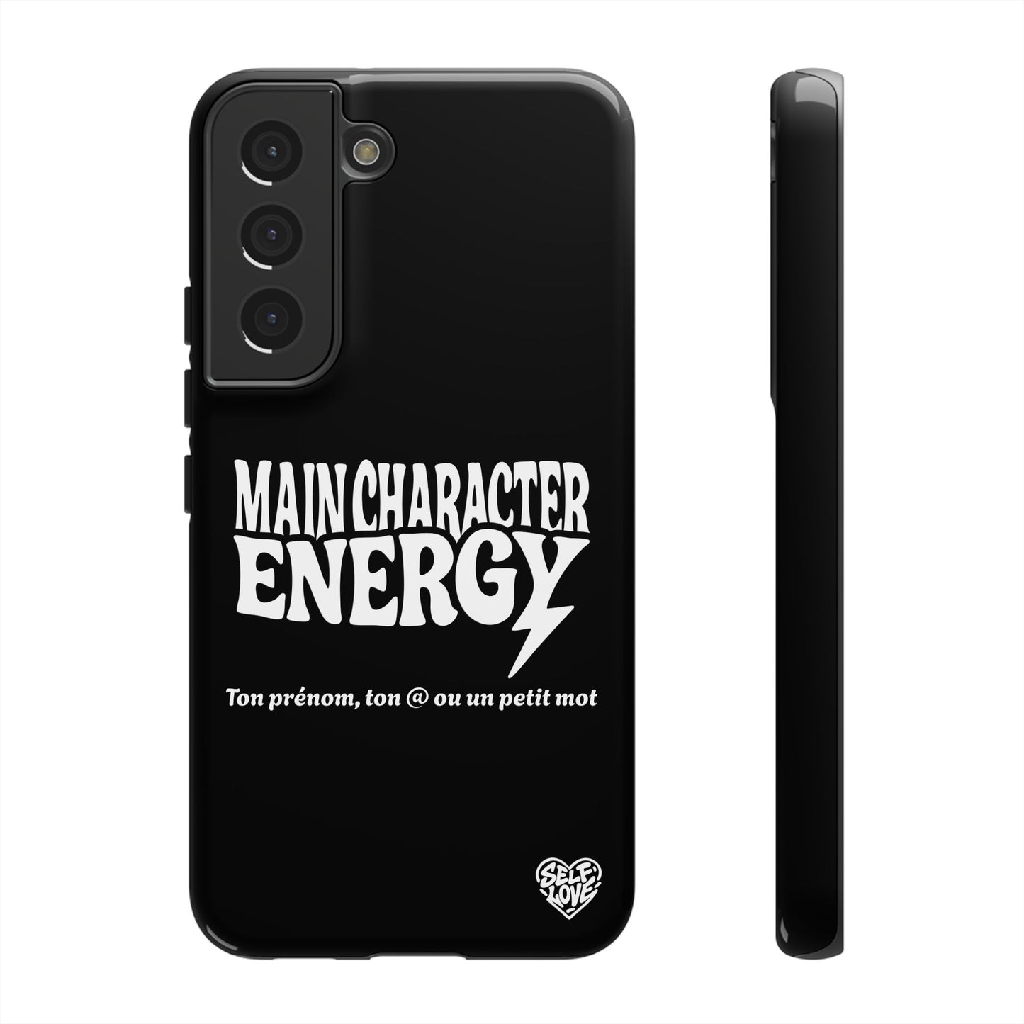 Main Character Energy - Coque Samsung (noir)