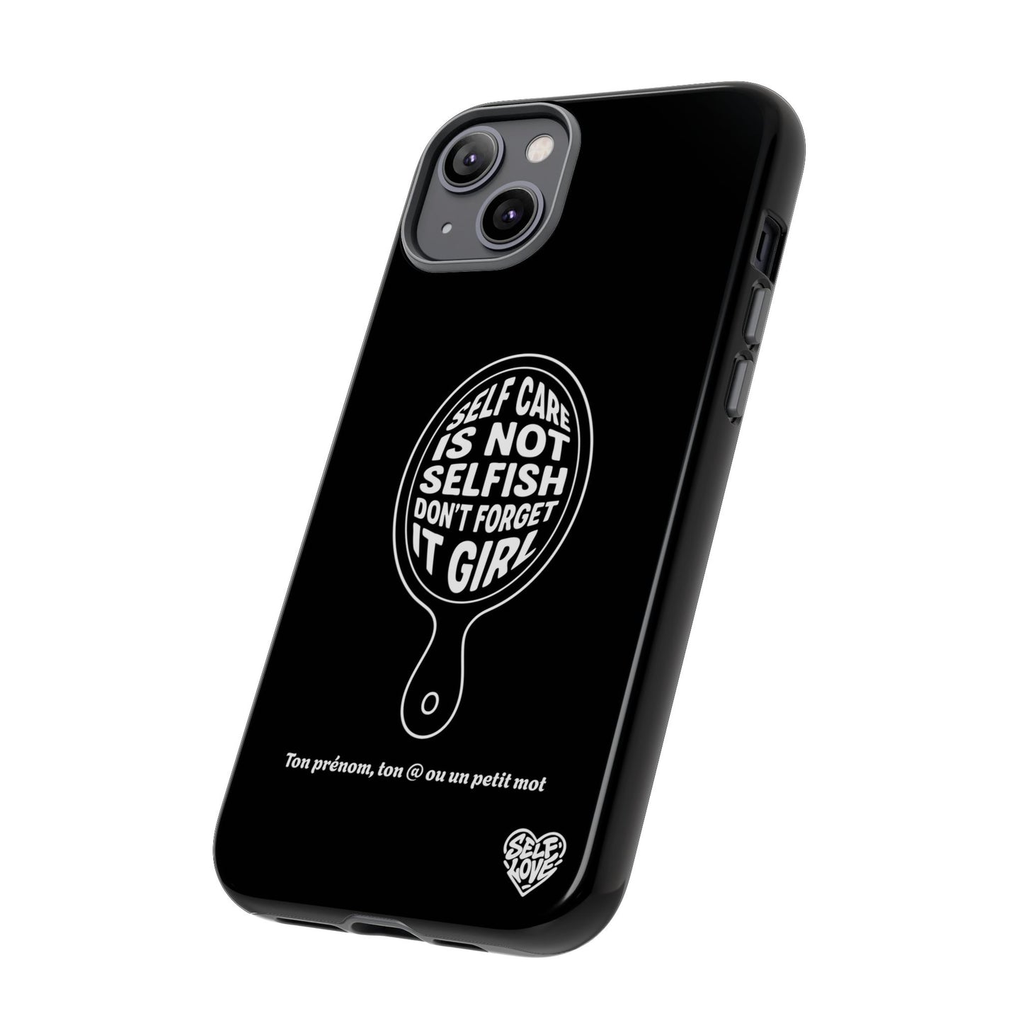 Self Care - Coque iPhone (noir)