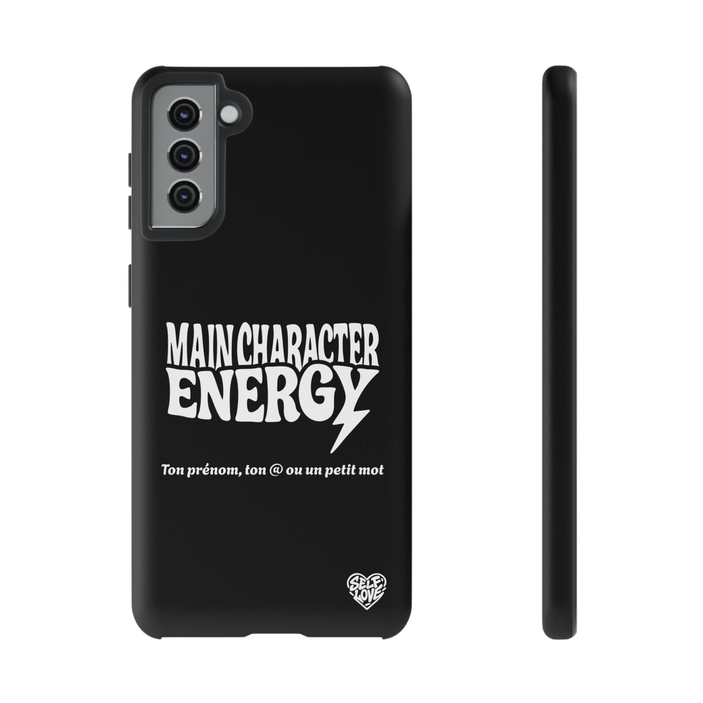 Main Character Energy - Coque Samsung (noir)