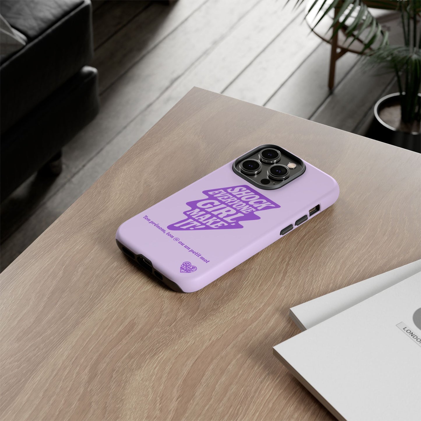 Shock Everyone - Coque iPhone (violet)