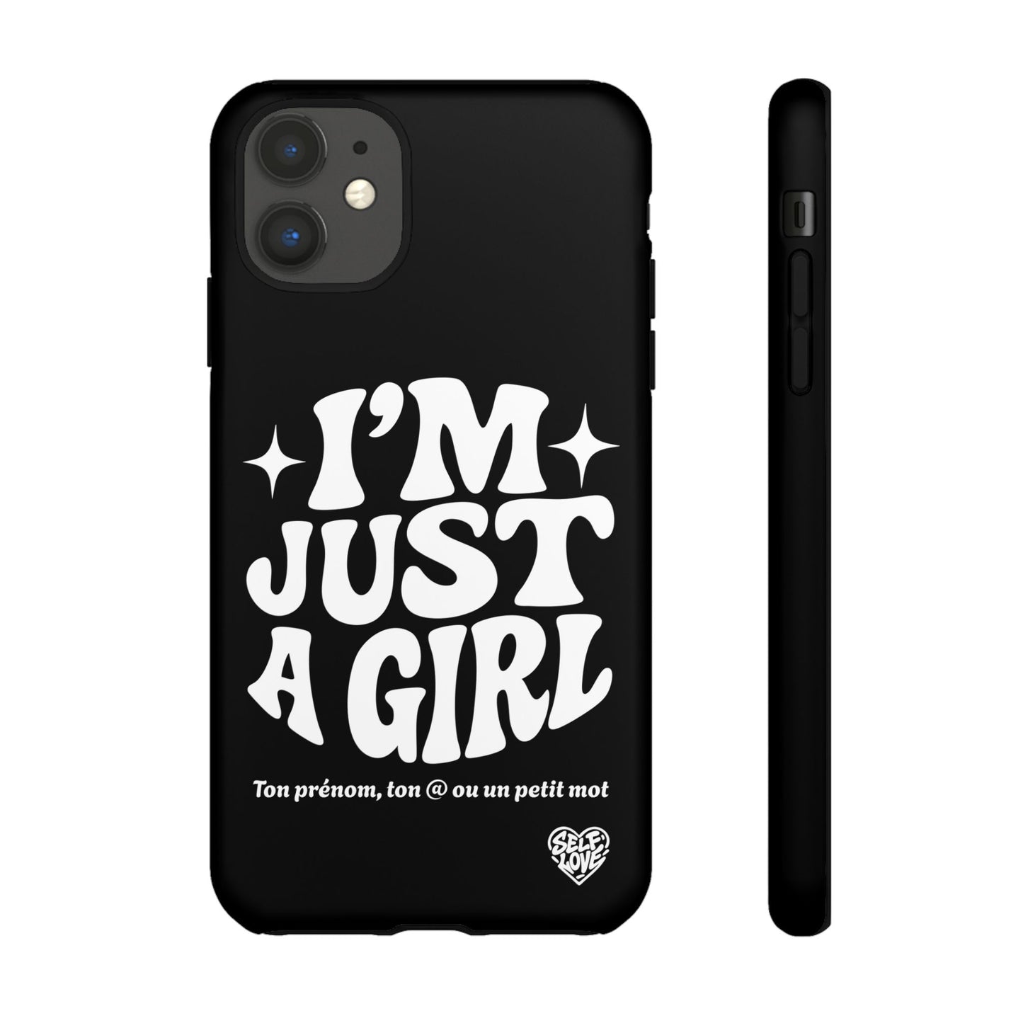 Im Just A Girl - Coque iPhone (noir)