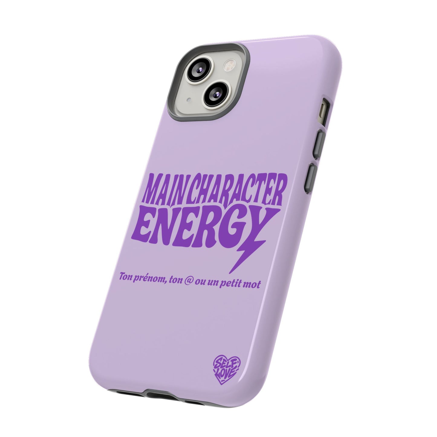 Main Character Energy - Coque iPhone (violet)