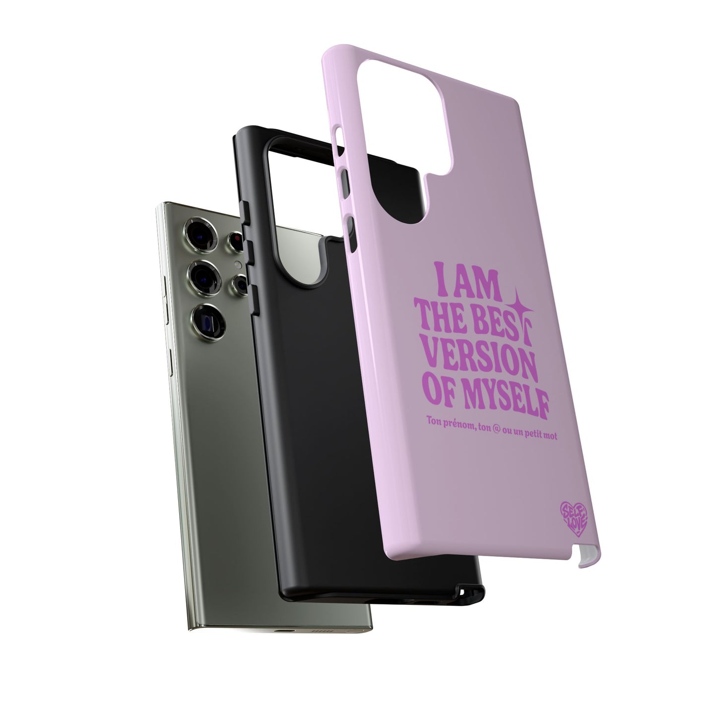 I Am The Best Version Of Myself - Coque Samsung (rose)