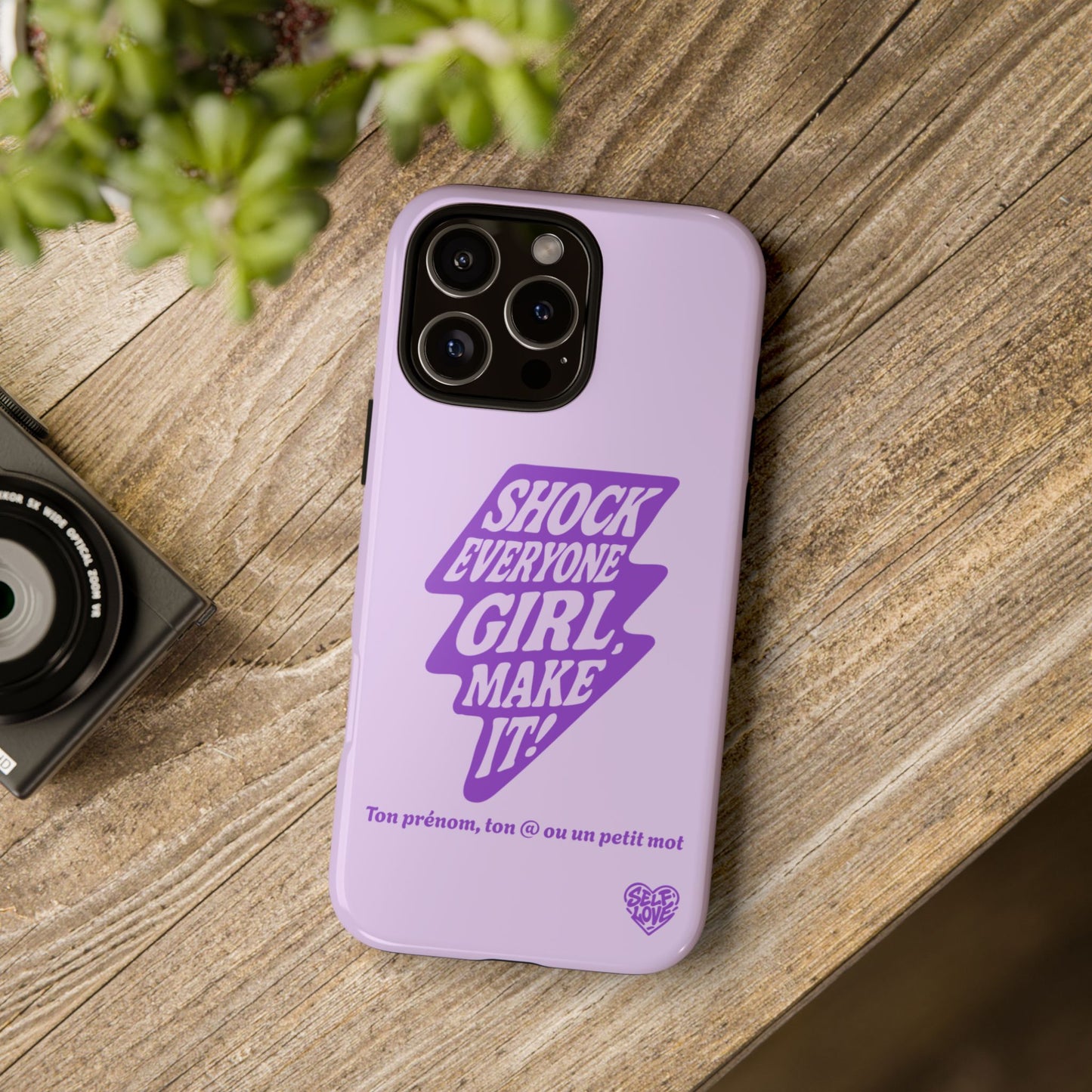 Shock Everyone - Coque iPhone (violet)