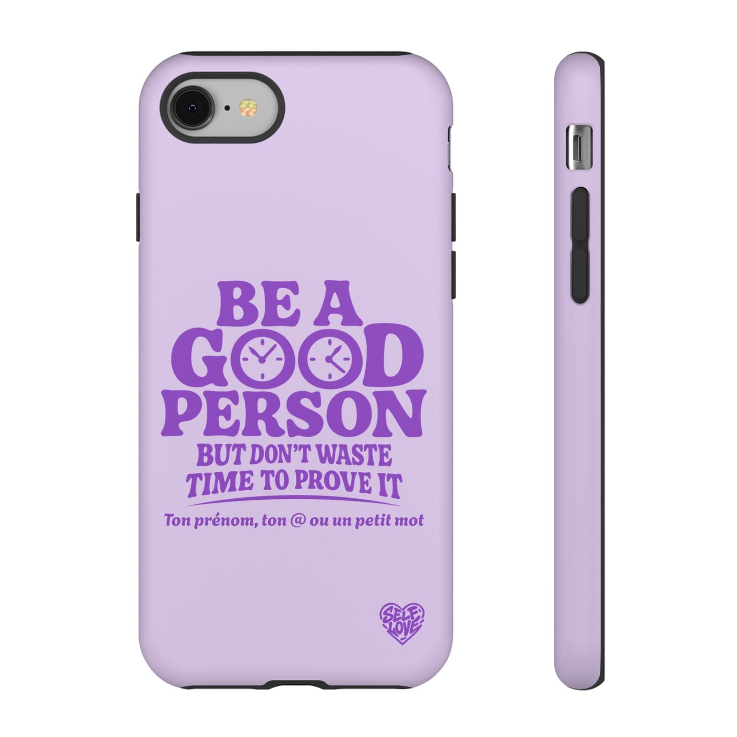 Be A Good Person - Coque iPhone (violet)
