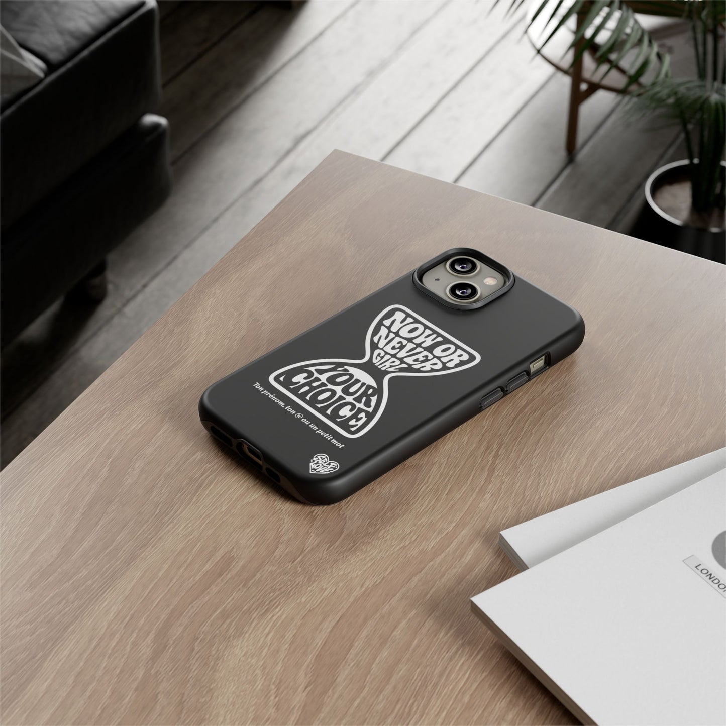 Now Or Never Girl - Coque iPhone (noir)