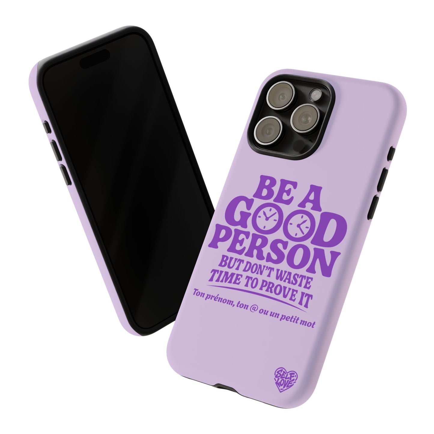 Be A Good Person - Coque iPhone (violet)
