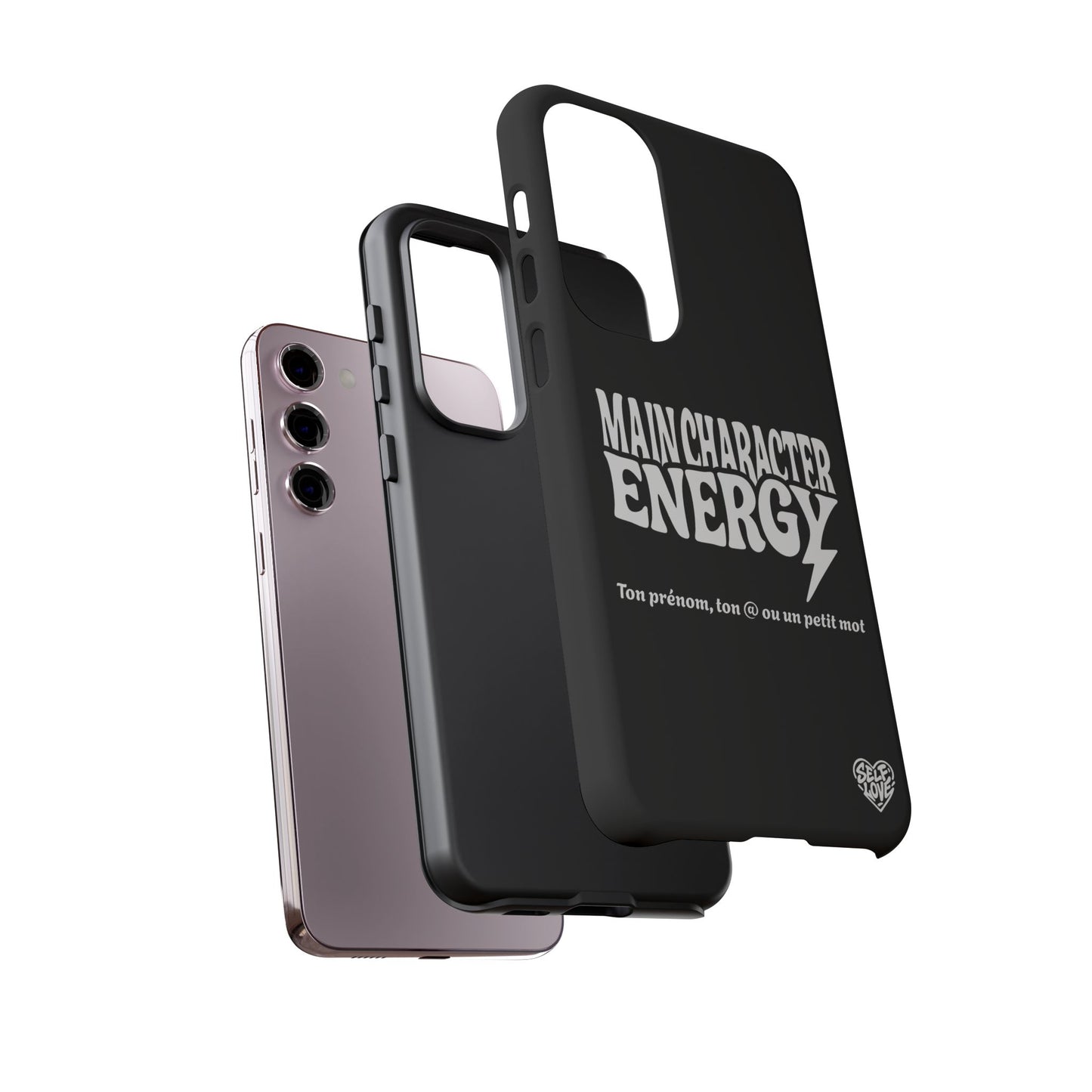 Main Character Energy - Coque Samsung (noir)