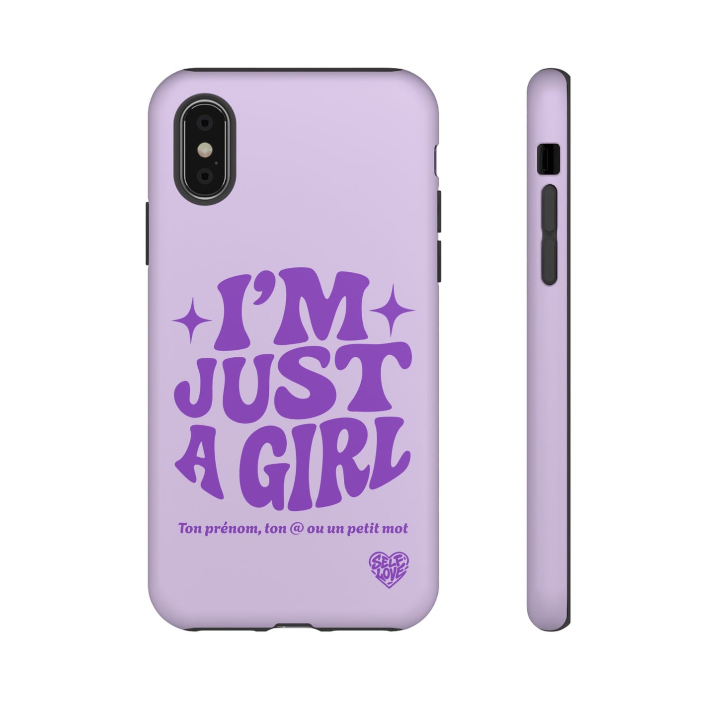 Im Just A Girl - Coque iPhone (violet)