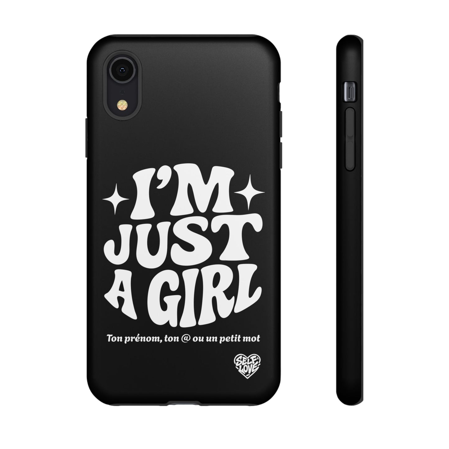 Im Just A Girl - Coque iPhone (noir)