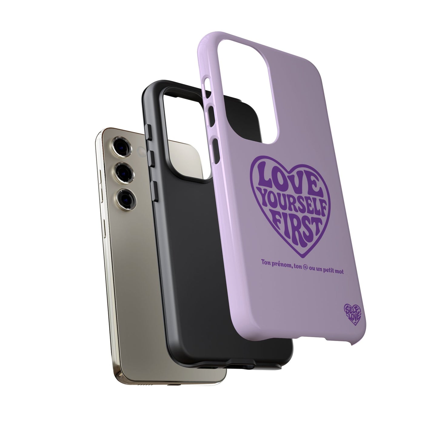 Love Yourself First - Coque Samsung (violet)
