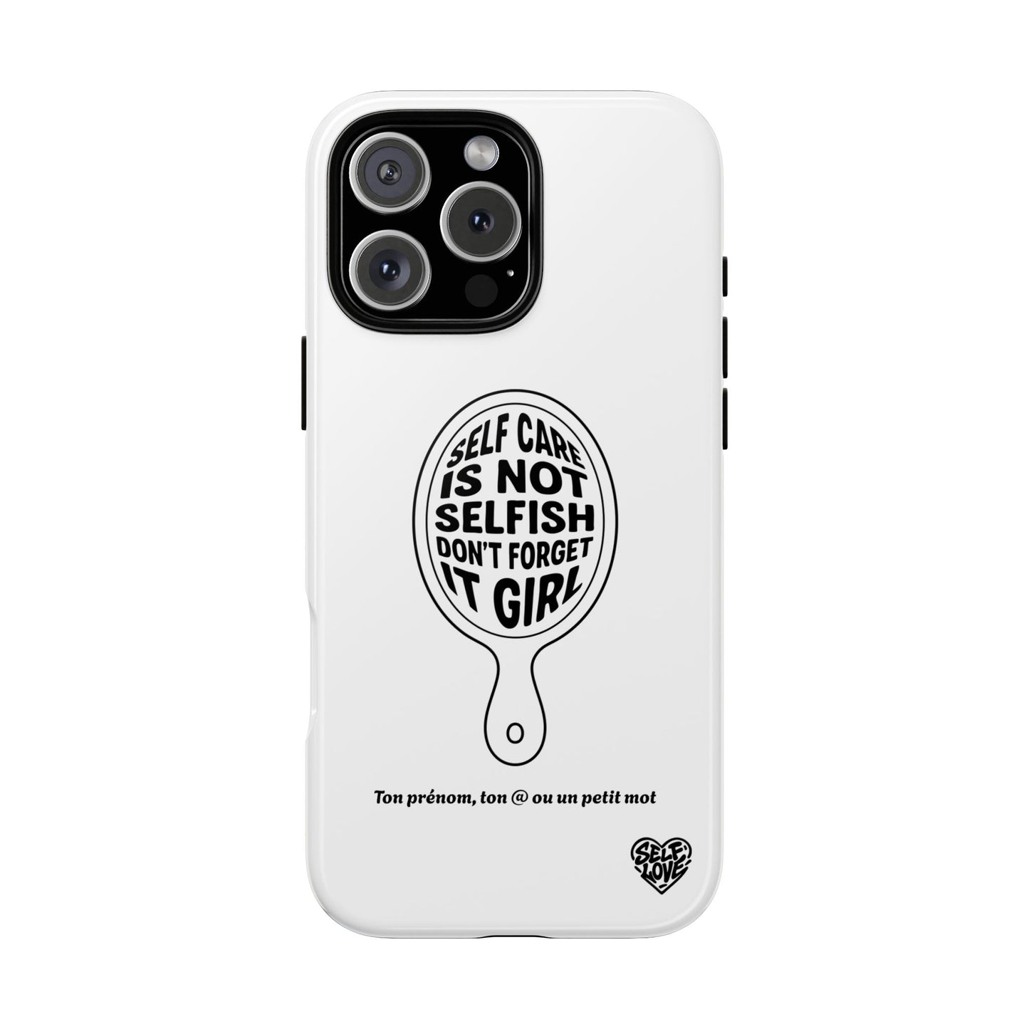 Self Care - Coque iPhone (blanc)