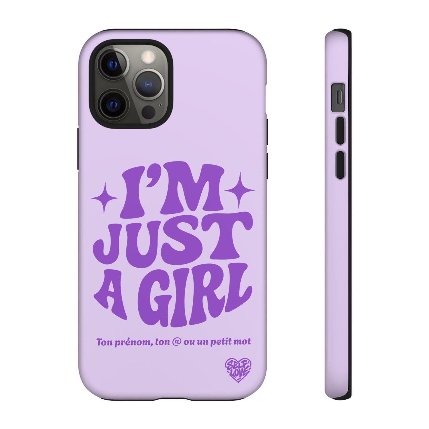 Im Just A Girl - Coque iPhone (violet)