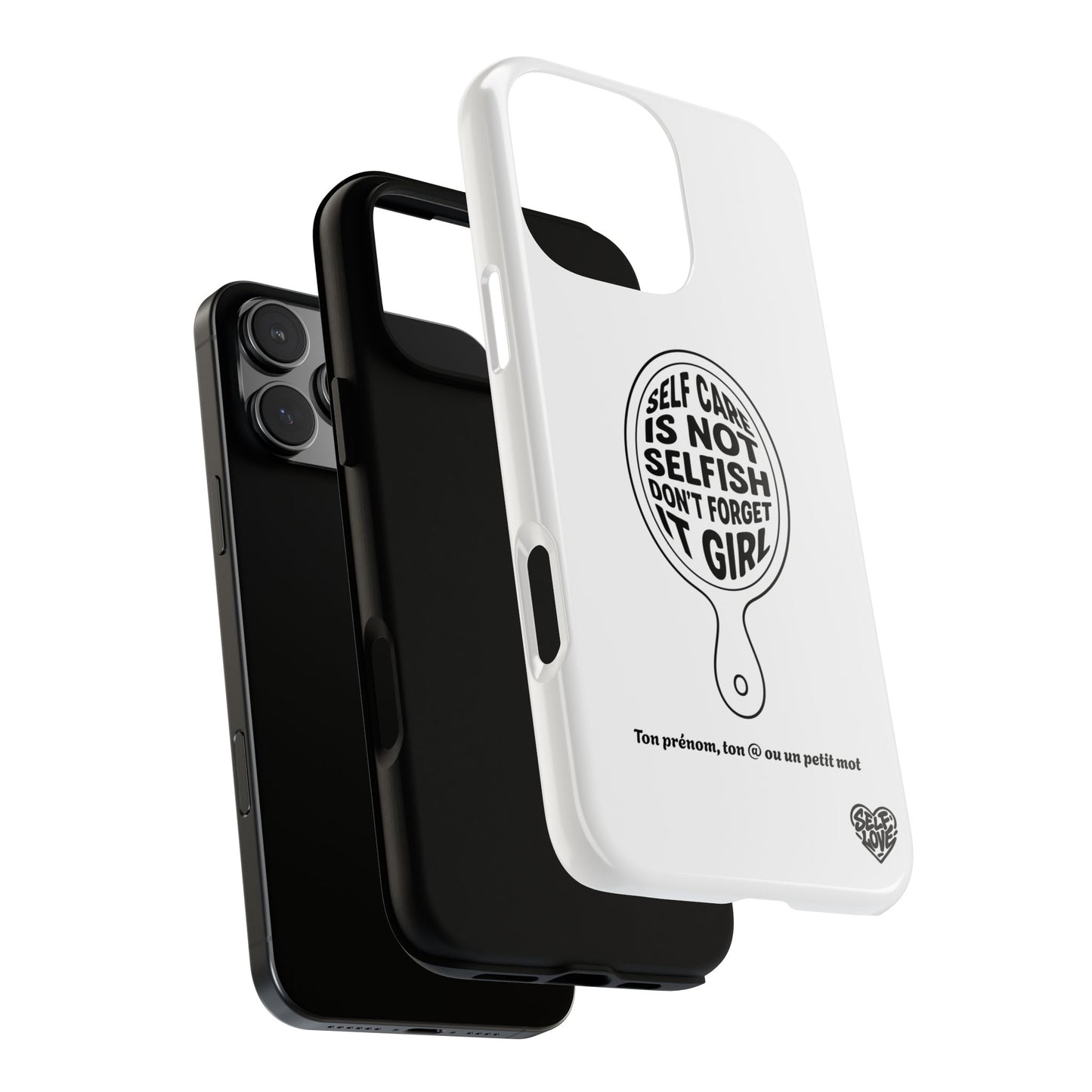 Self Care - Coque iPhone (blanc)