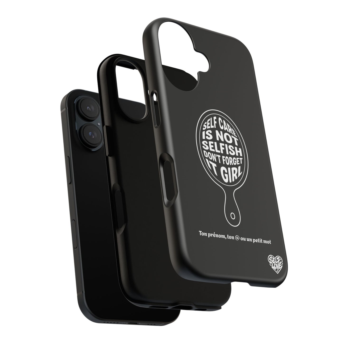 Self Care - Coque iPhone (noir)