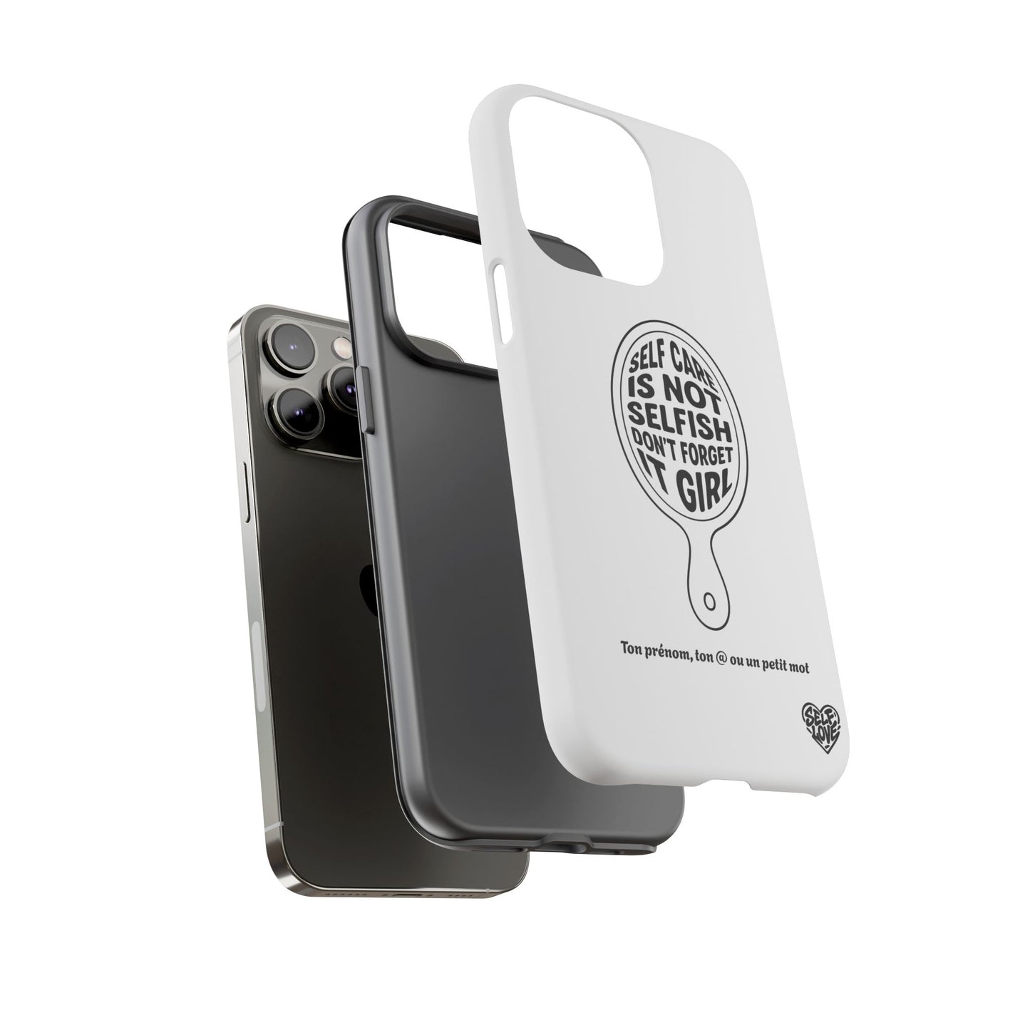 Self Care - Coque iPhone (blanc)