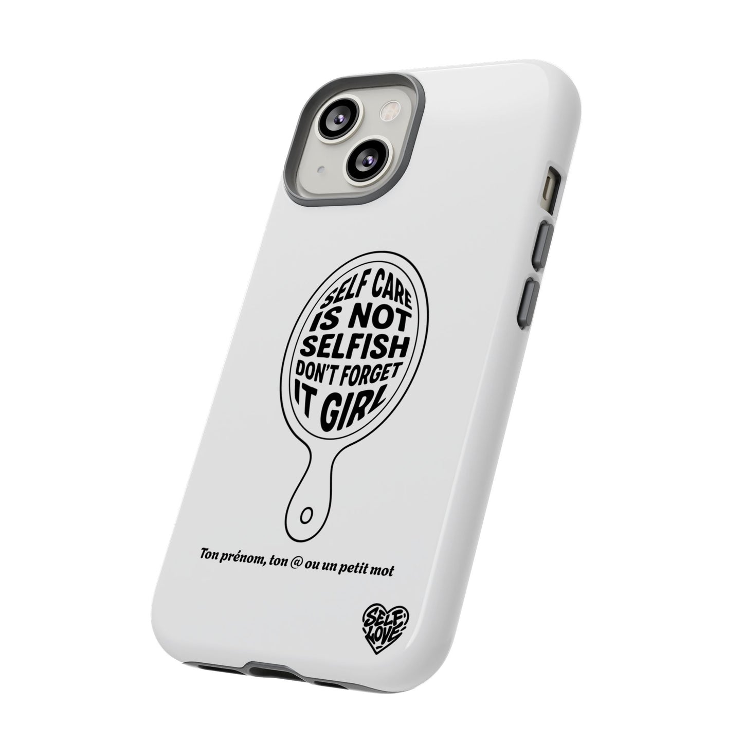 Self Care - Coque iPhone (blanc)