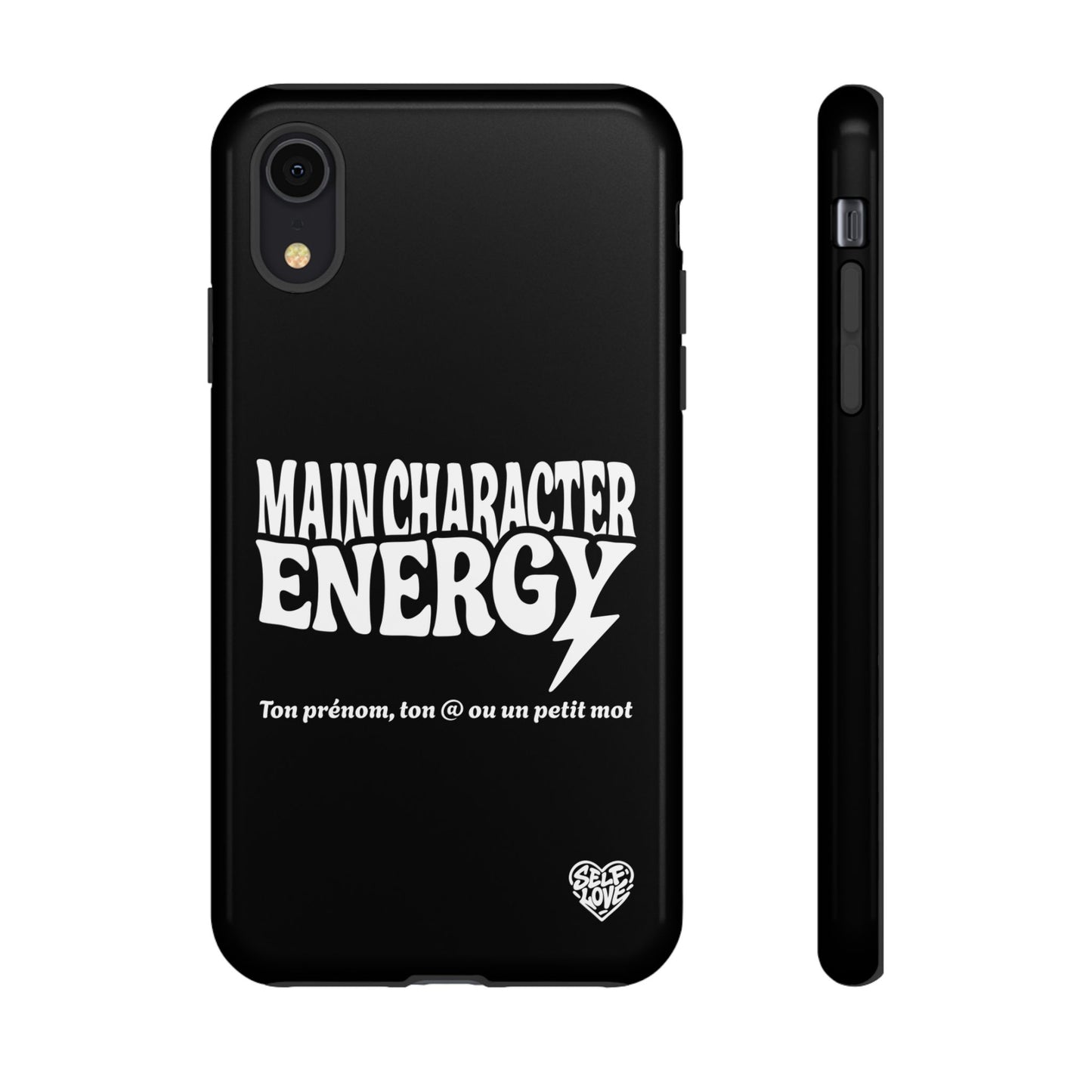 Main Character Energy - Coque iPhone (noir)