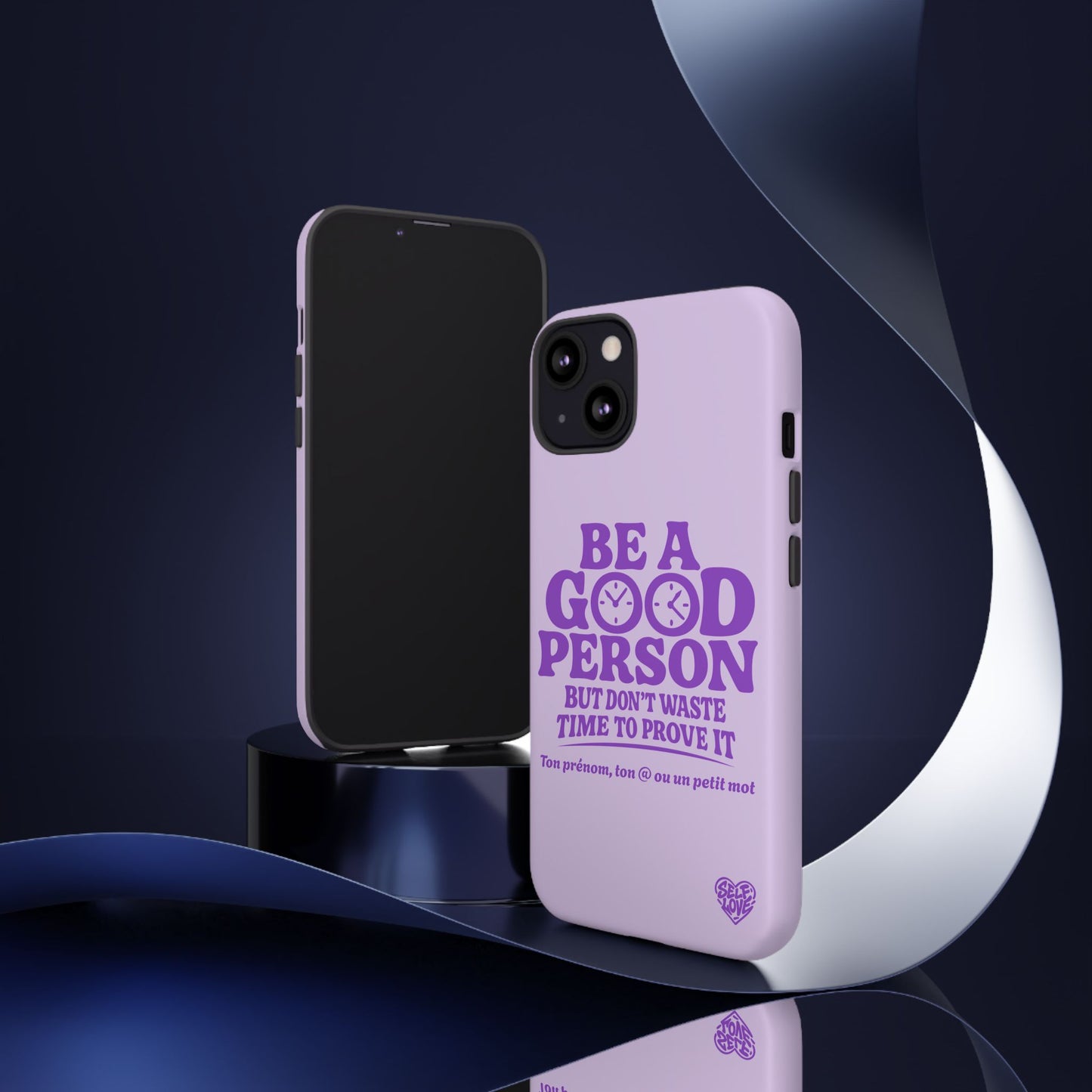 Be A Good Person - Coque iPhone (violet)
