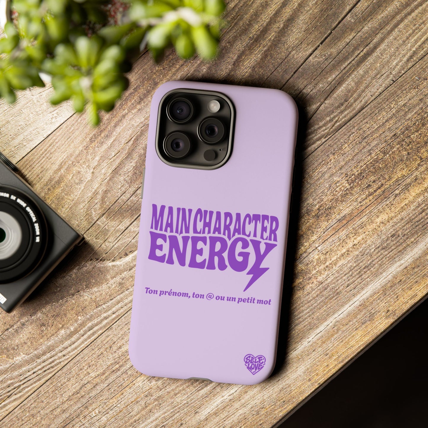 Main Character Energy - Coque iPhone (violet)