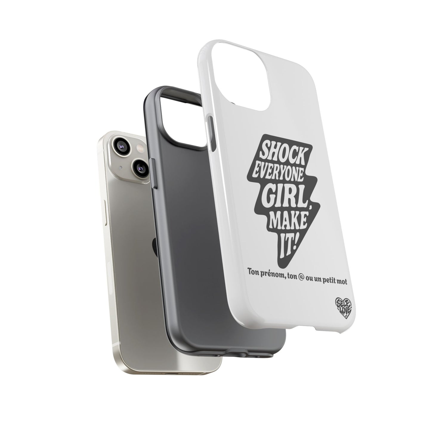 Shock Everyone - Coque iPhone (blanc)