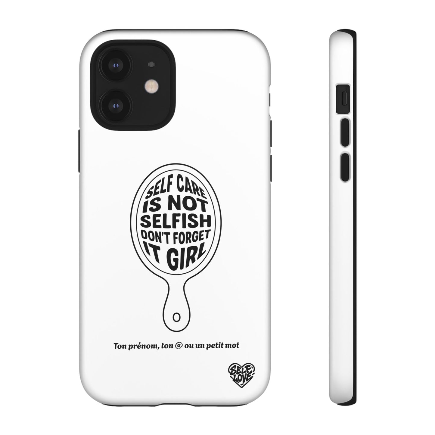 Self Care - Coque iPhone (blanc)