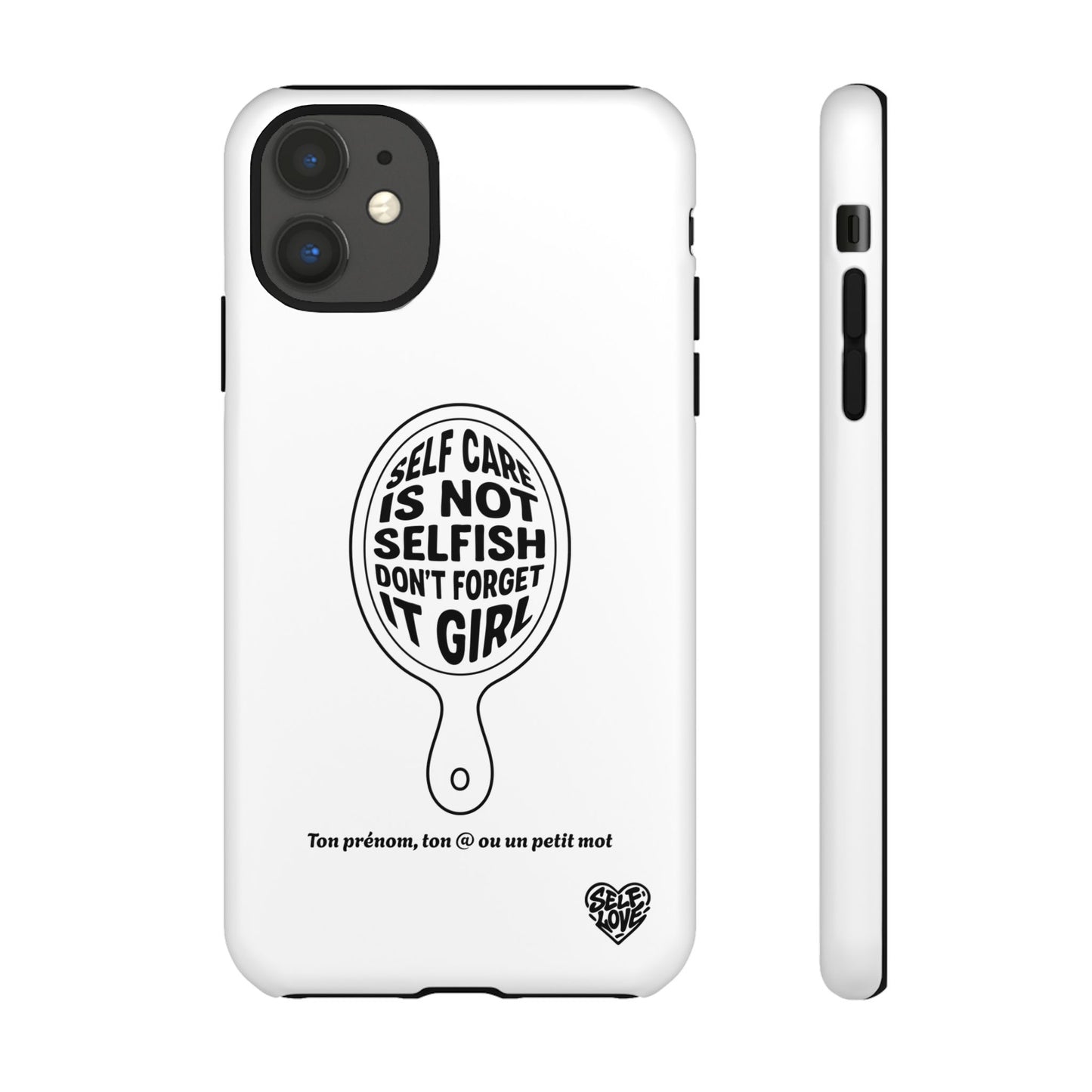 Self Care - Coque iPhone (blanc)