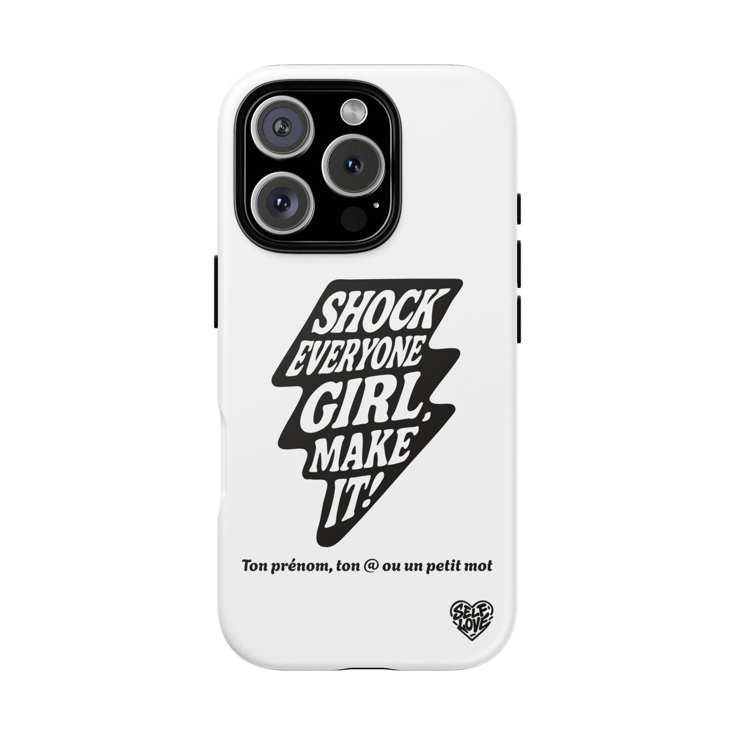 Shock Everyone - Coque iPhone (blanc)