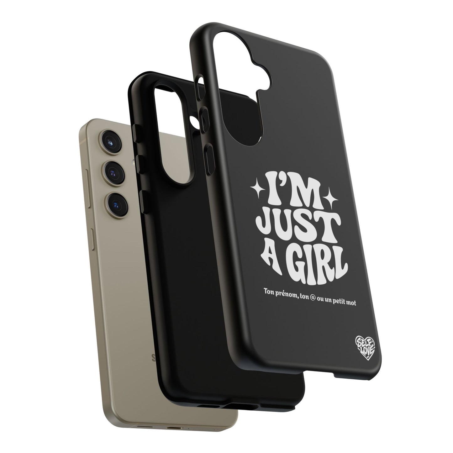 Im Just A Girl - Coque Samsung (noir)