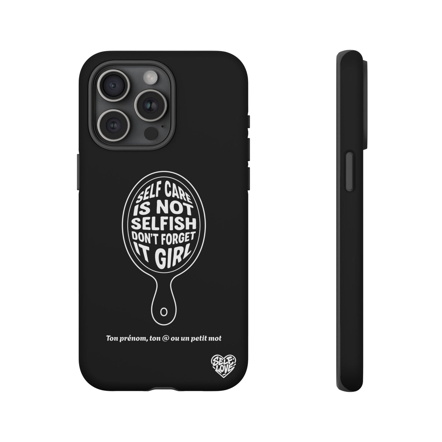 Self Care - Coque iPhone (noir)