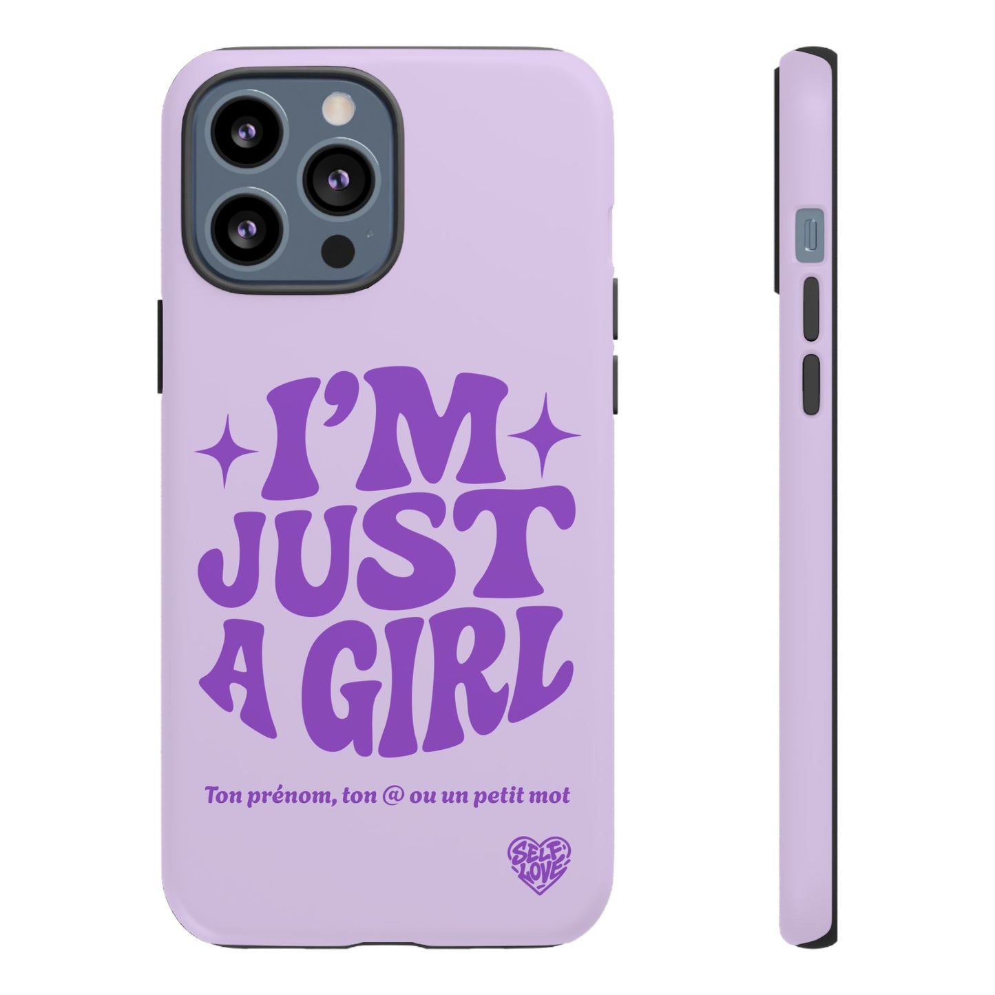 Im Just A Girl - Coque iPhone (violet)