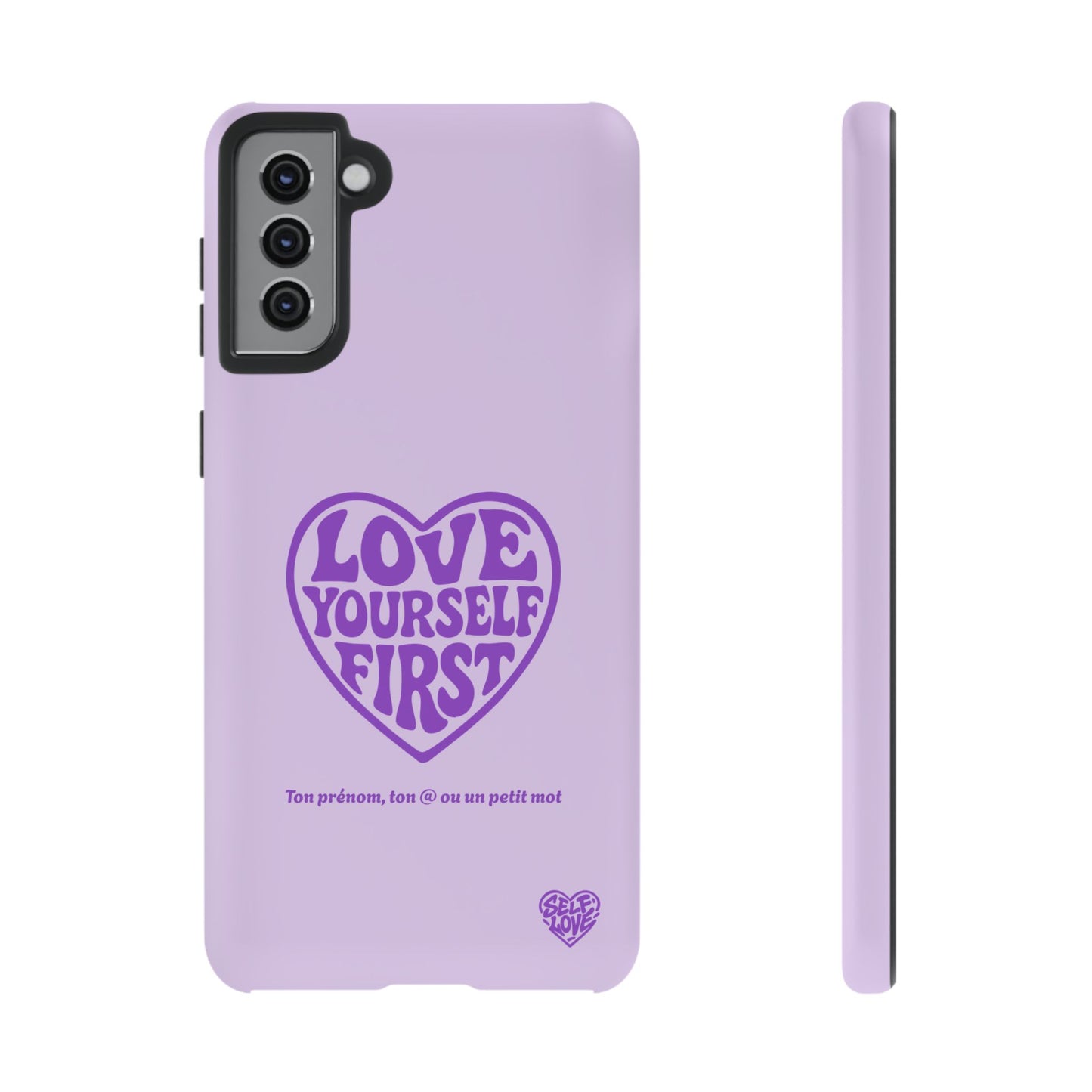 Love Yourself First - Coque Samsung (violet)