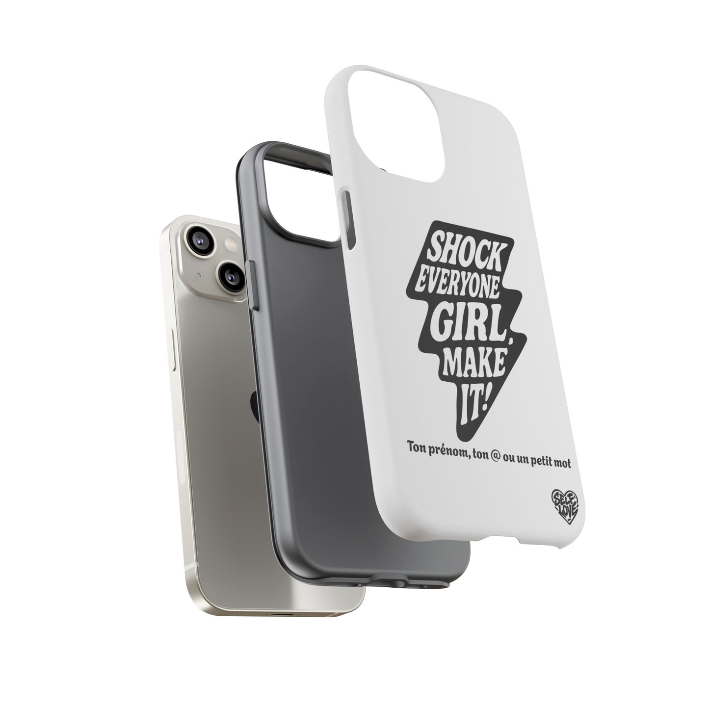 Shock Everyone - Coque iPhone (blanc)