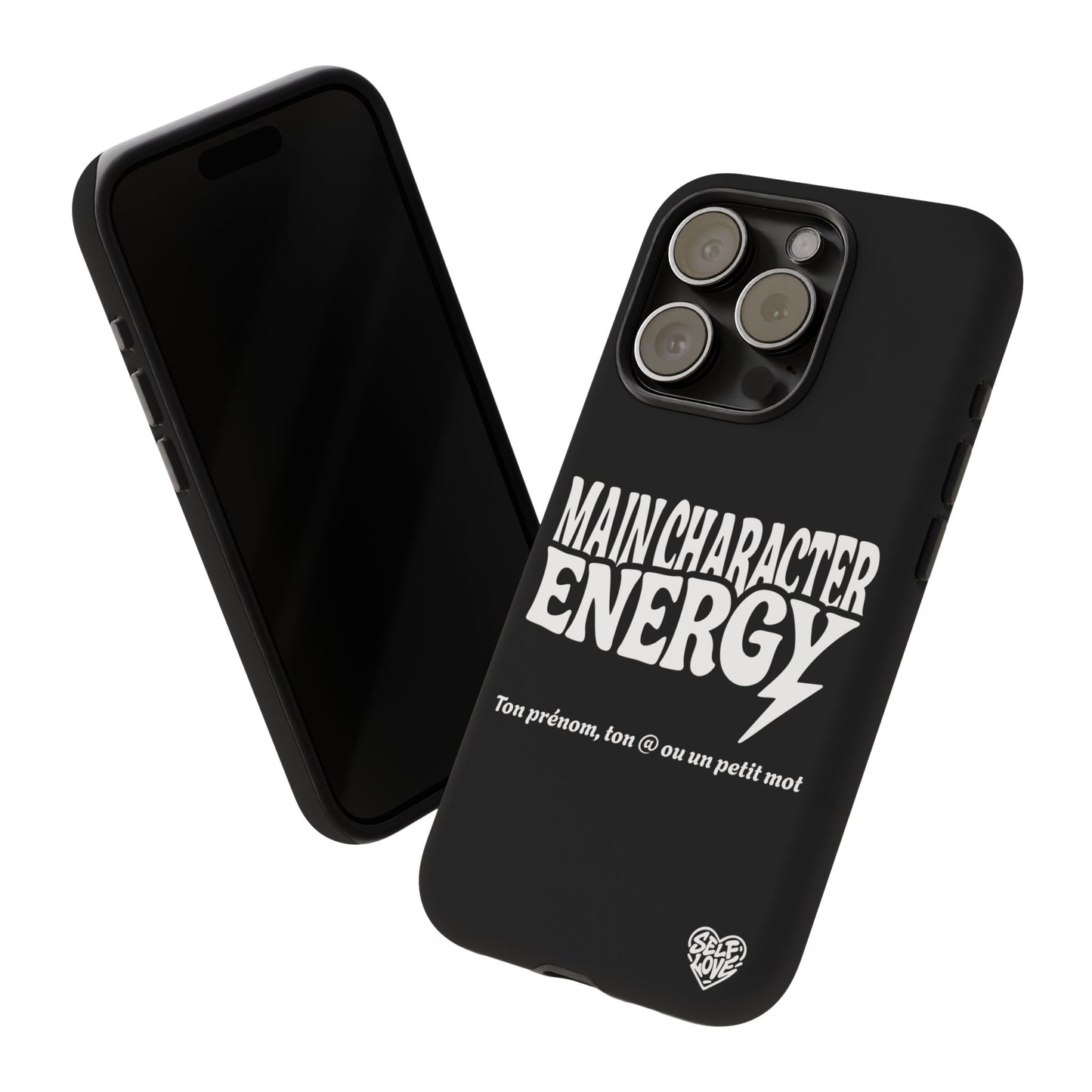 Main Character Energy - Coque iPhone (noir)