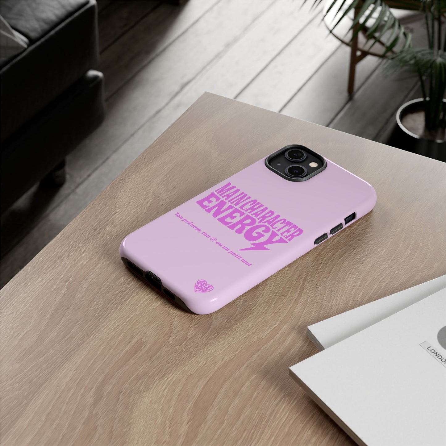 Main Character Energy - Coque iPhone (rose)