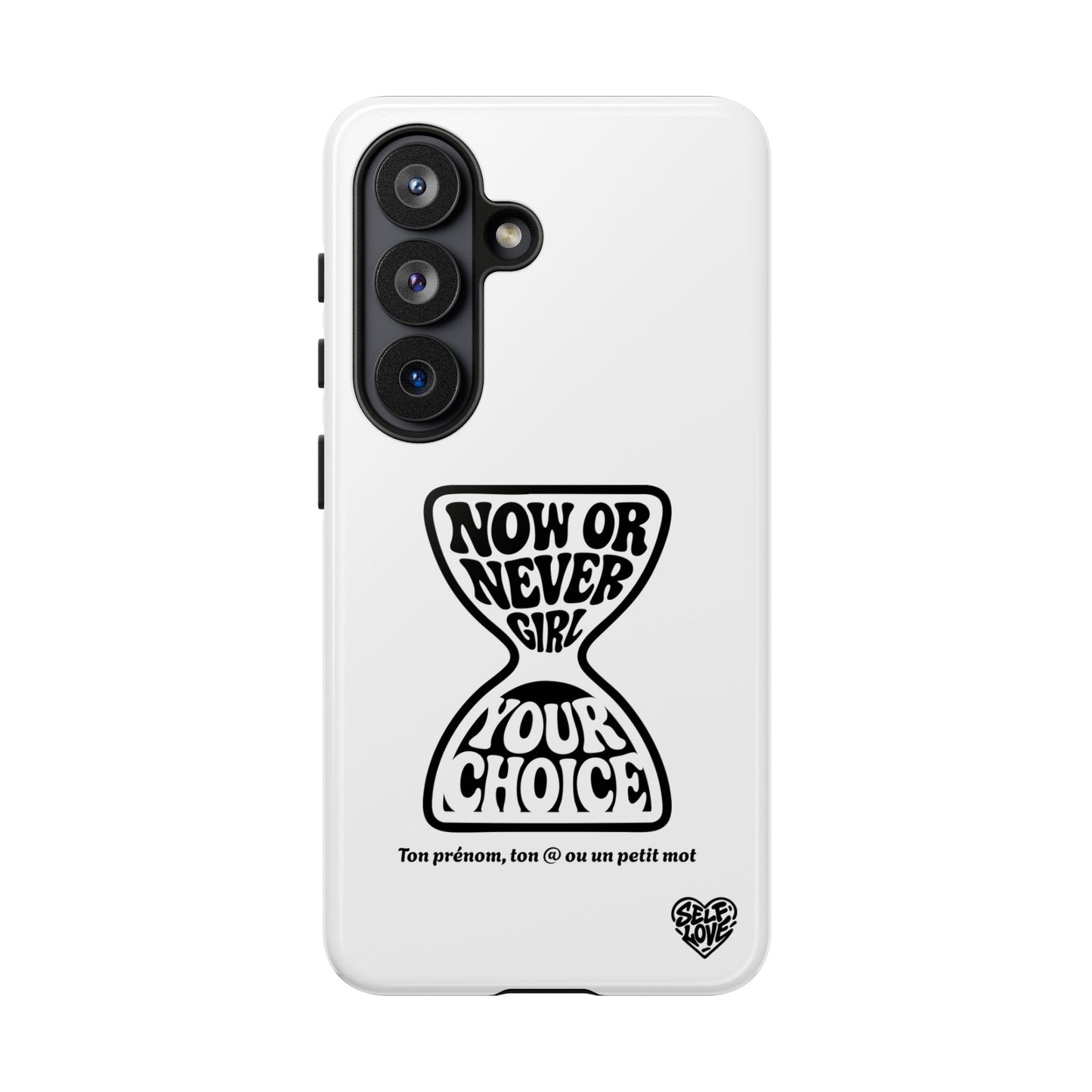 Now Or Never Girl - Coque Samsung (blanc)