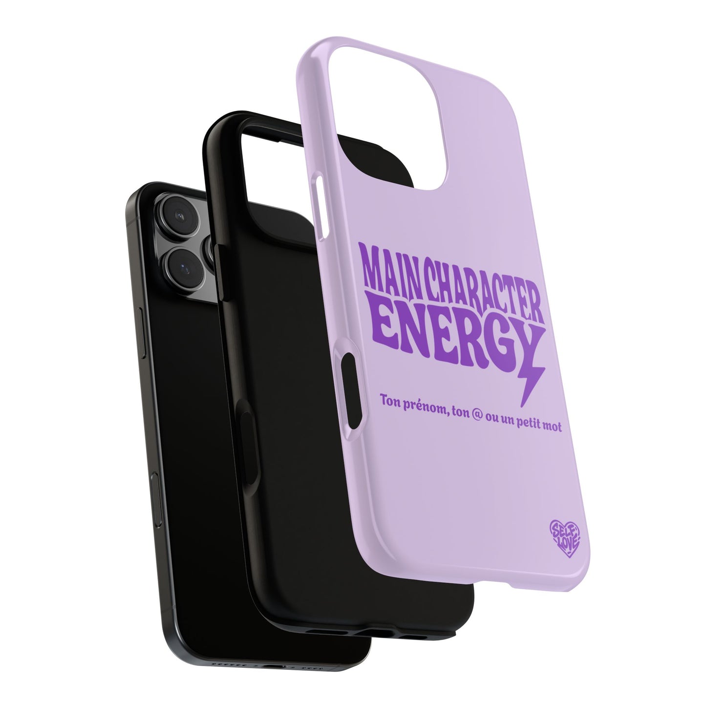 Main Character Energy - Coque iPhone (violet)