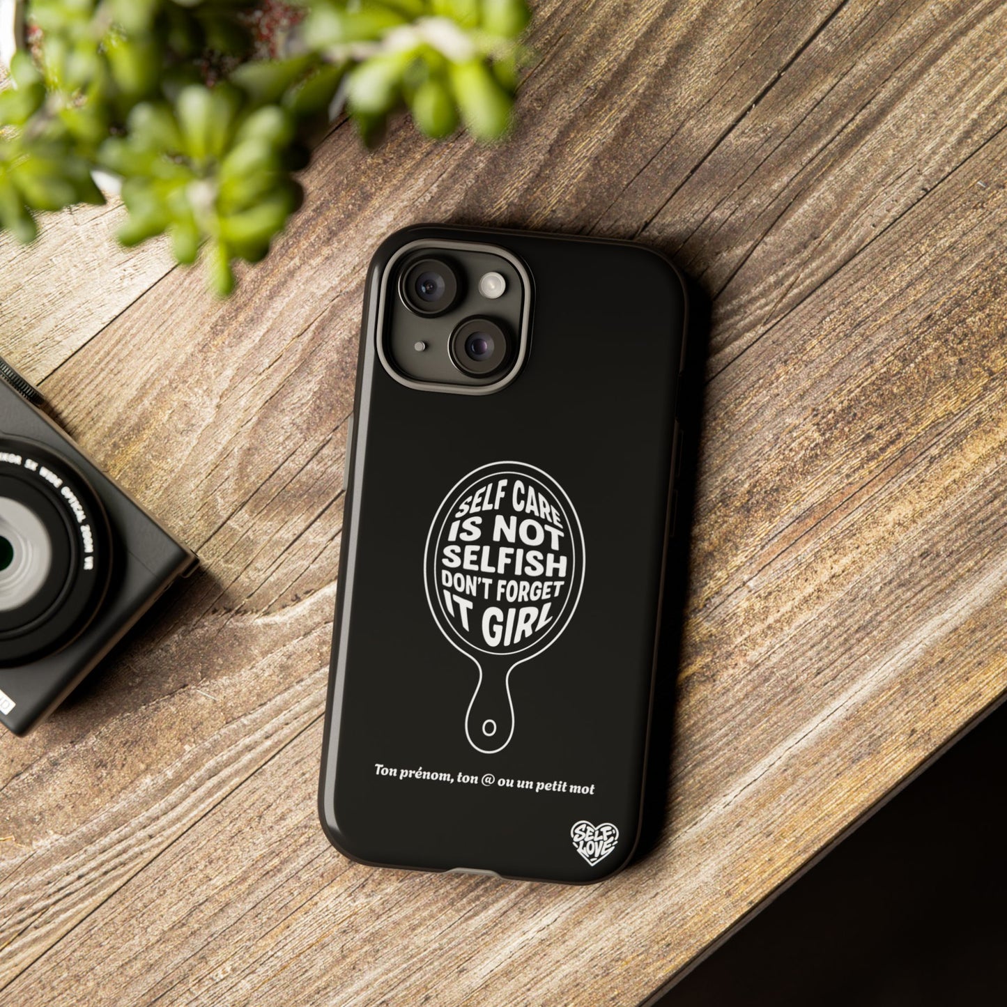 Self Care - Coque iPhone (noir)