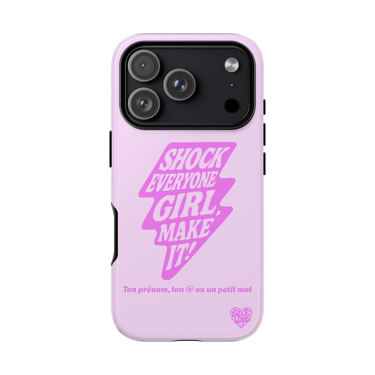 Shock Everyone - Coque iPhone (rose)