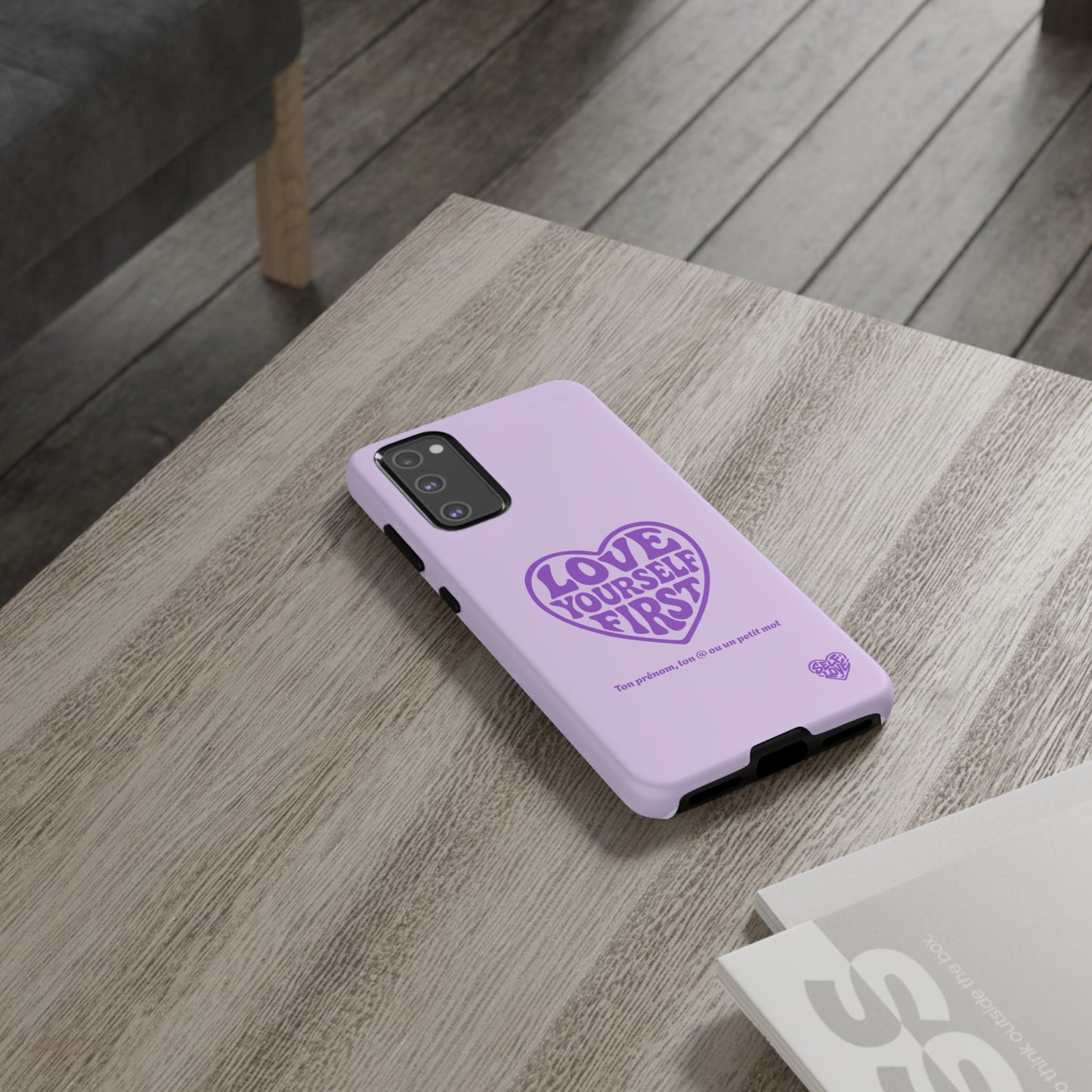 Love Yourself First - Coque Samsung (violet)